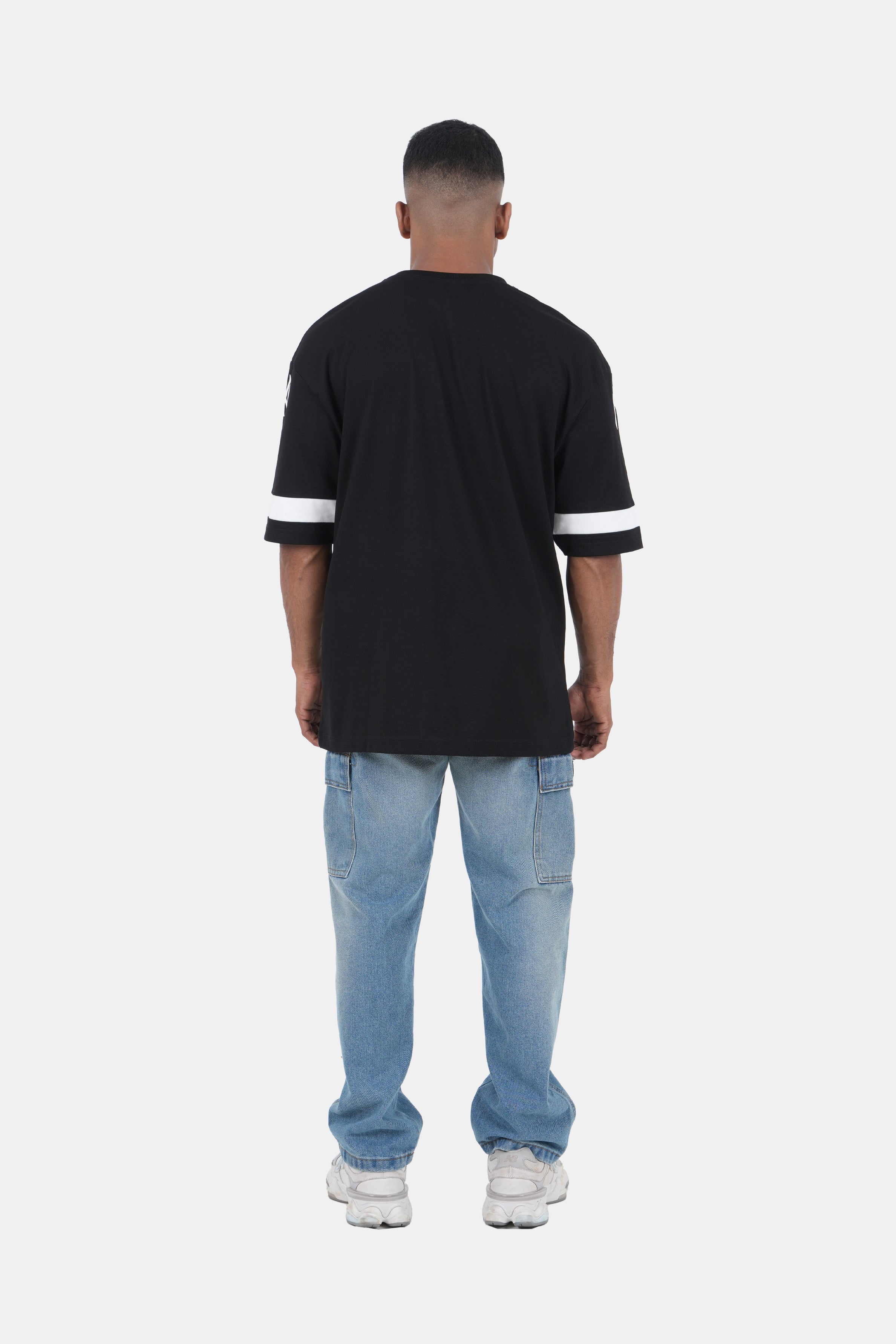 Hustle Men's Jersey Vibes Dual Pocket Cargo Denim Pant
