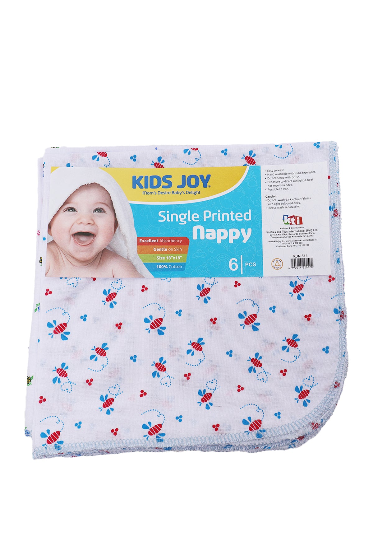 Single Printed Nappy For Baby