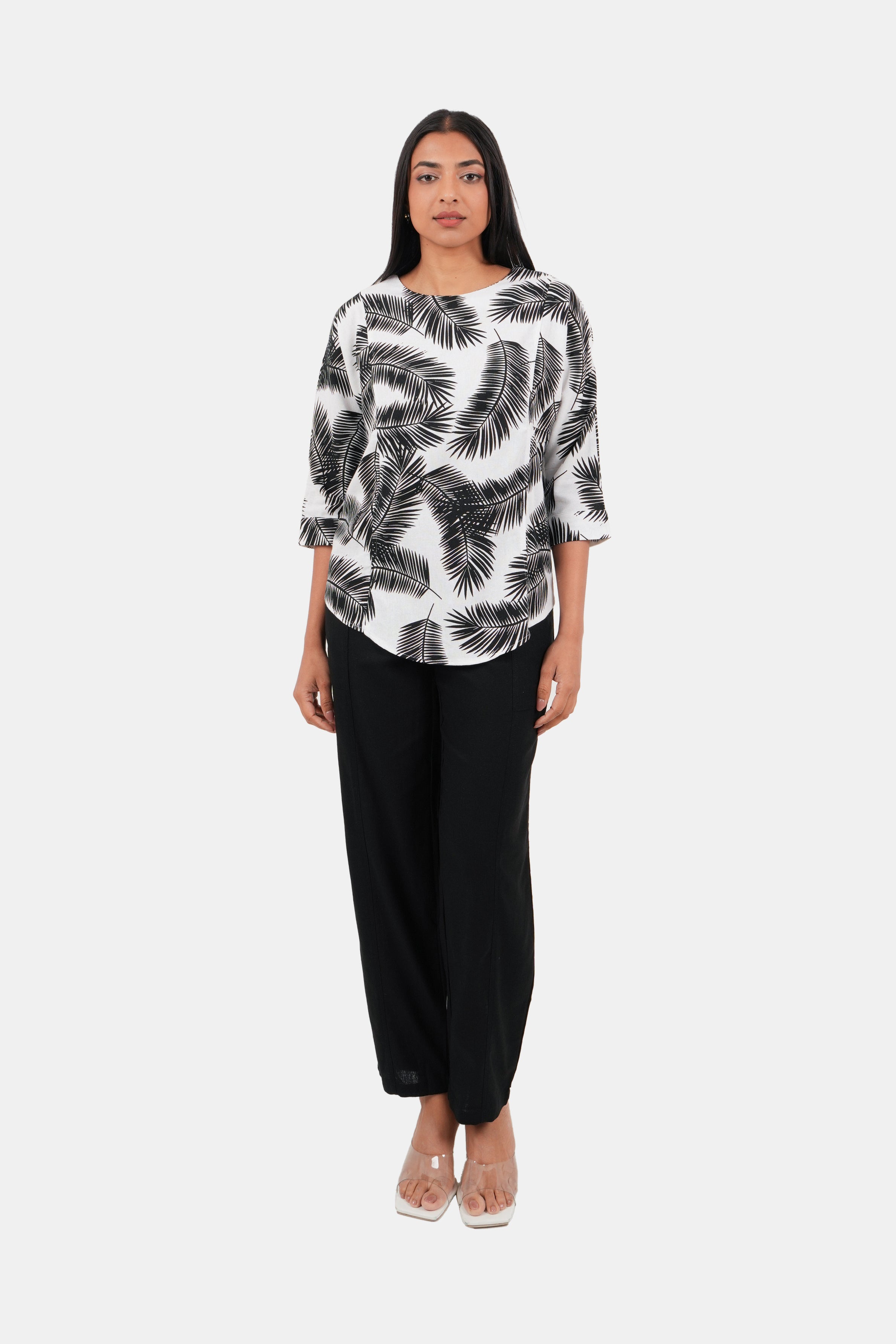Envogue Ladies Linen Blouse