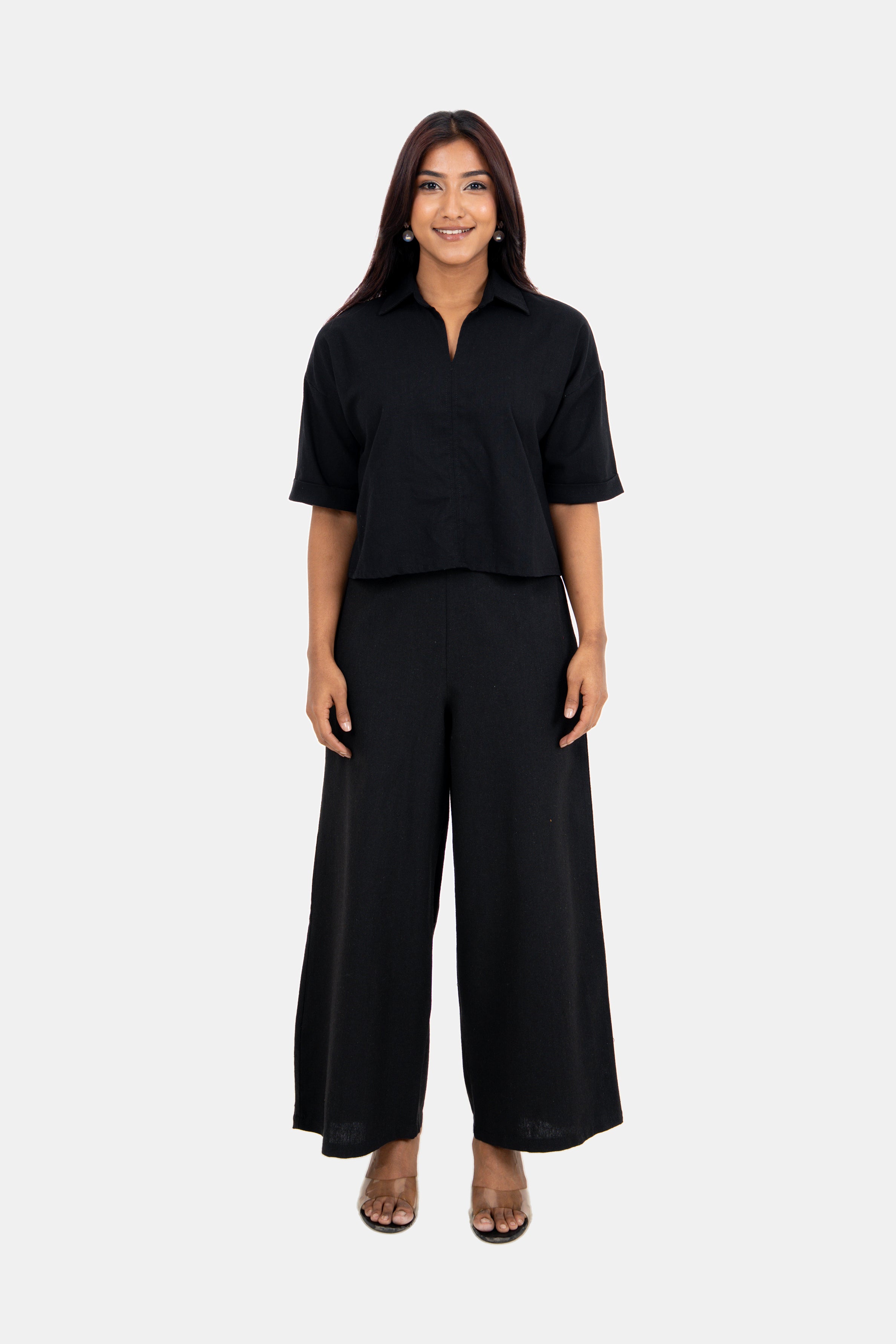 Envogue Grace in Vogue Women's Linen Top – Plain Short Sleeve