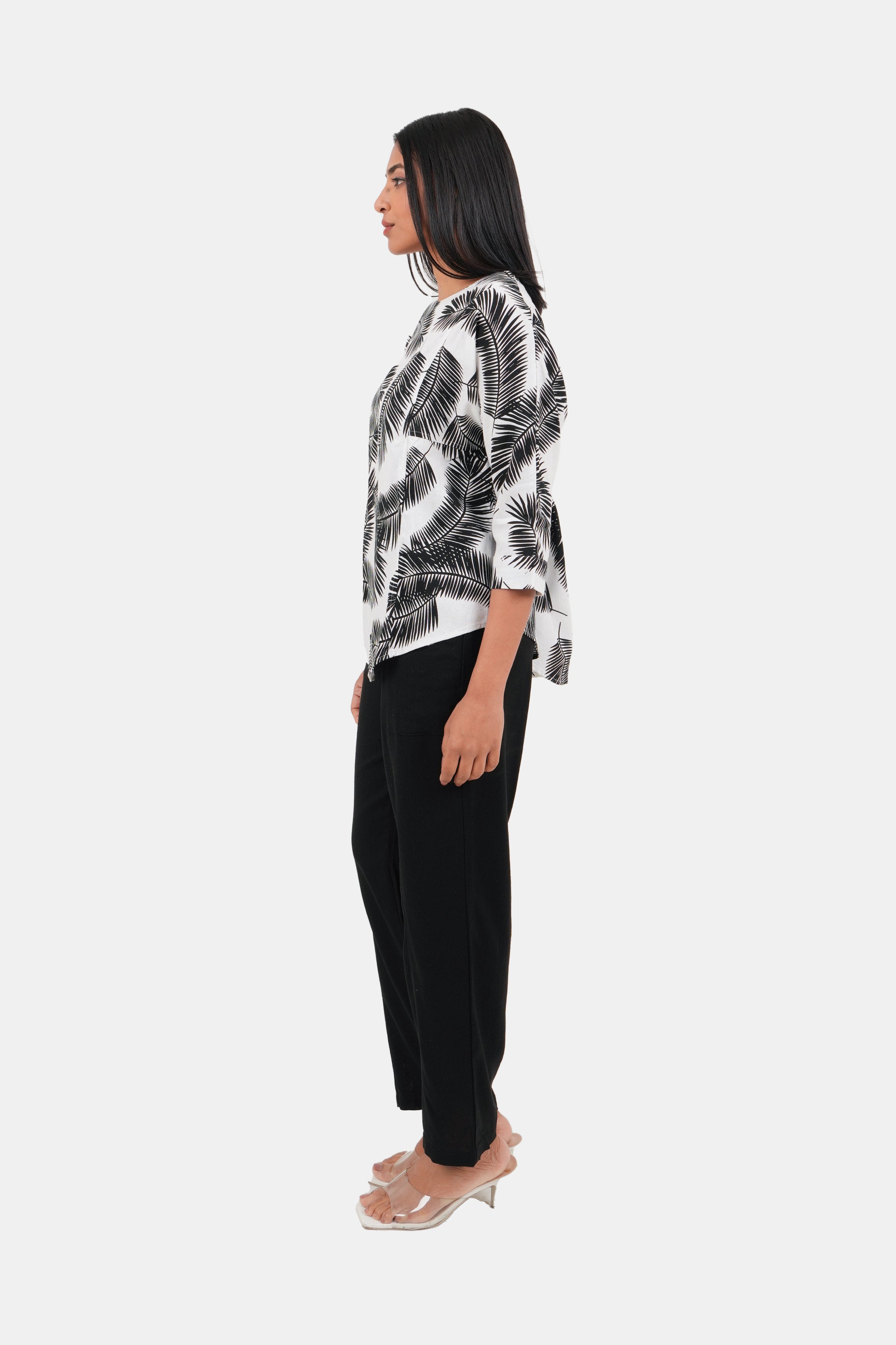 Envogue Ladies Linen Blouse