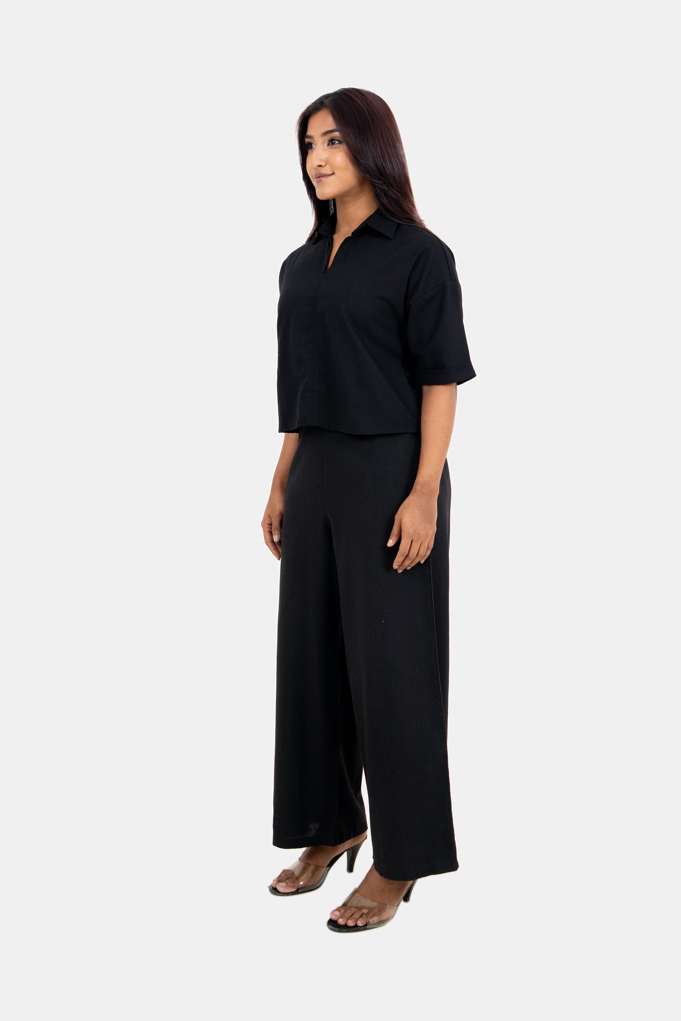 Envogue Grace in Vogue Women's Linen Top – Plain Short Sleeve