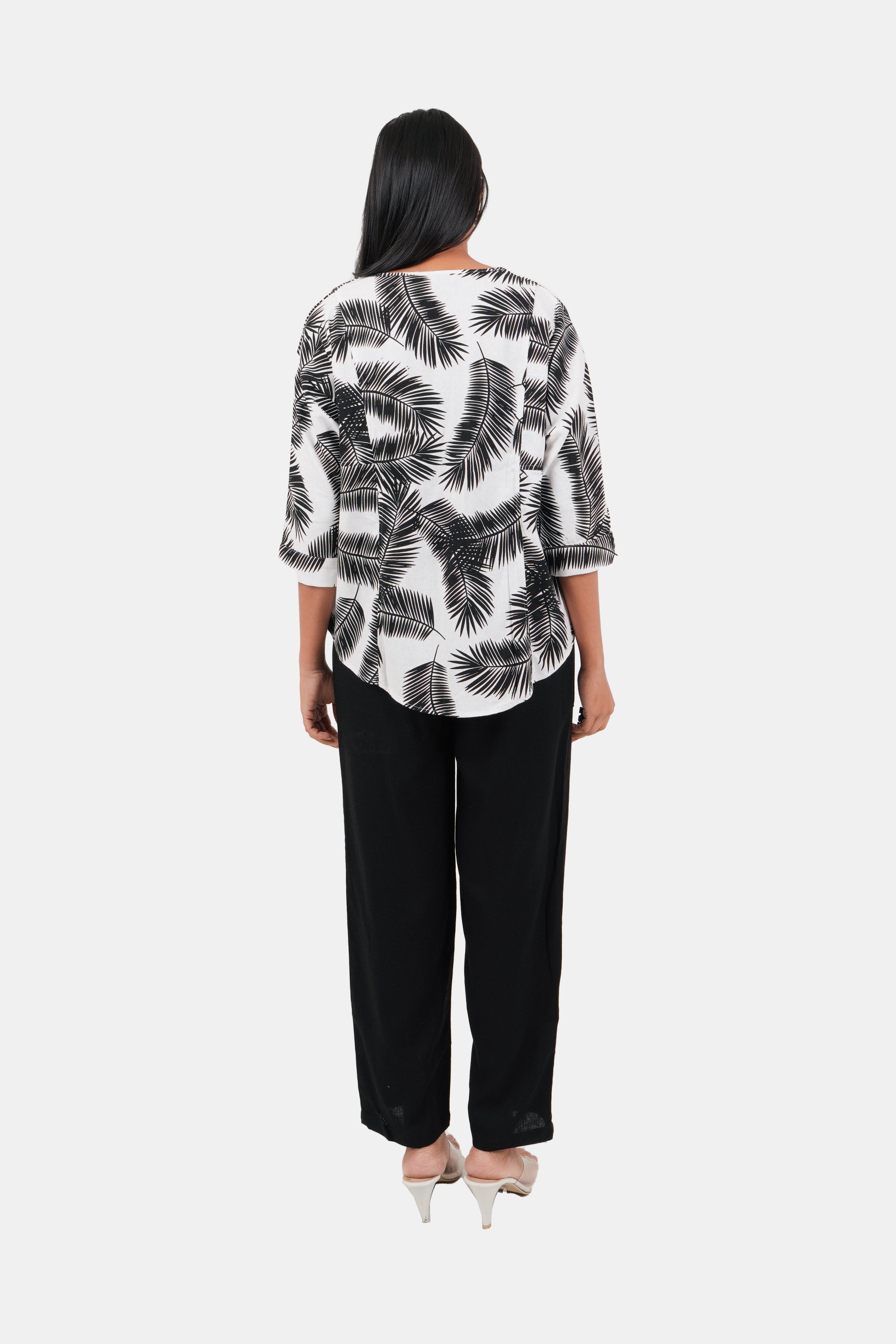 Envogue Ladies Linen Blouse