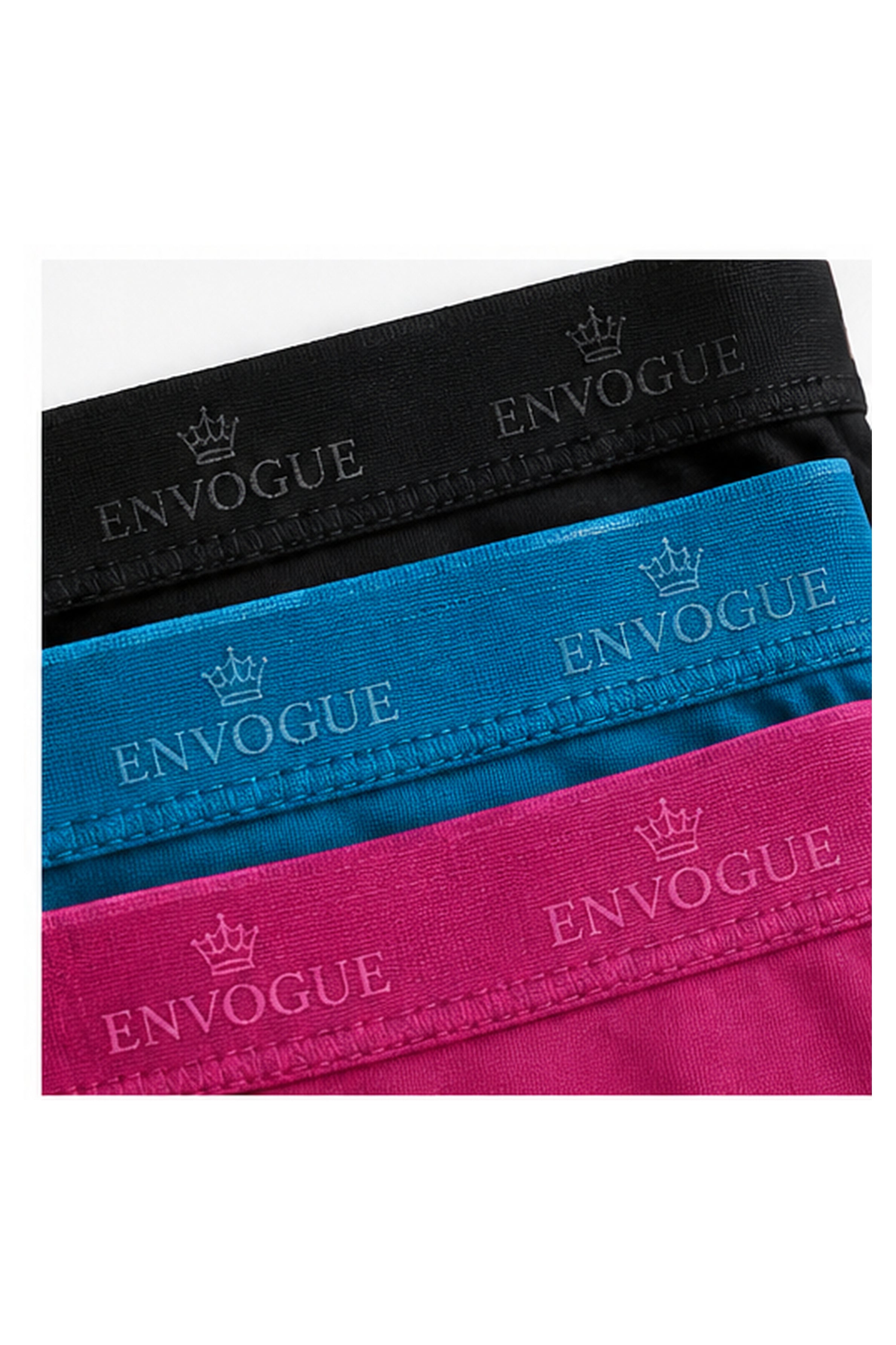 ENVOGUE Women's Full Brief 3pcs Panty Pack - Assorted