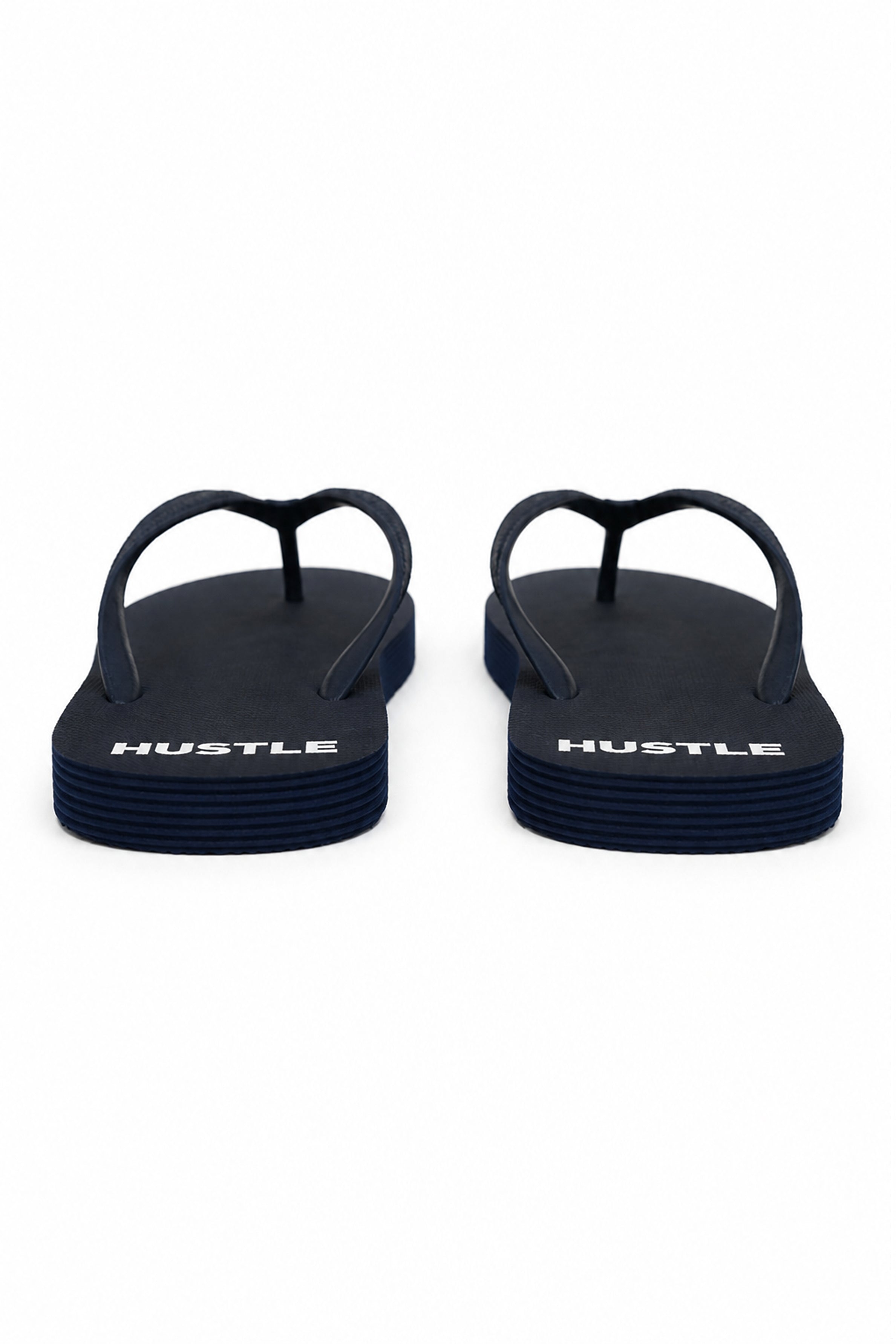 HUSTLE Men's Navy Flip Flops