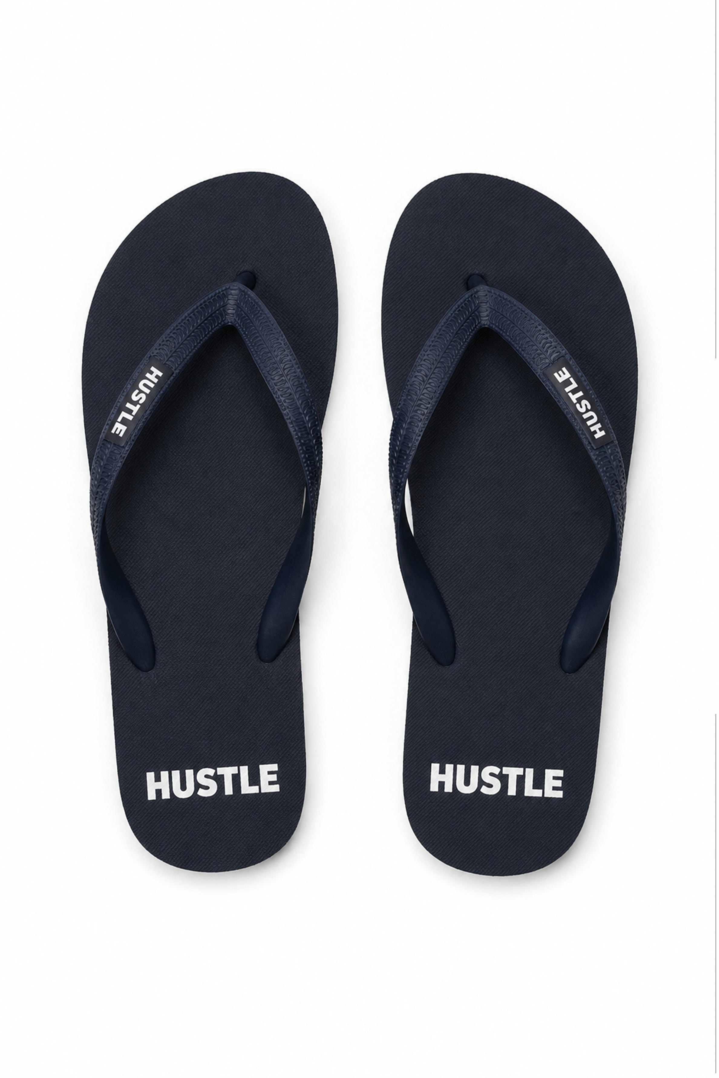 HUSTLE Men's Navy Flip Flops