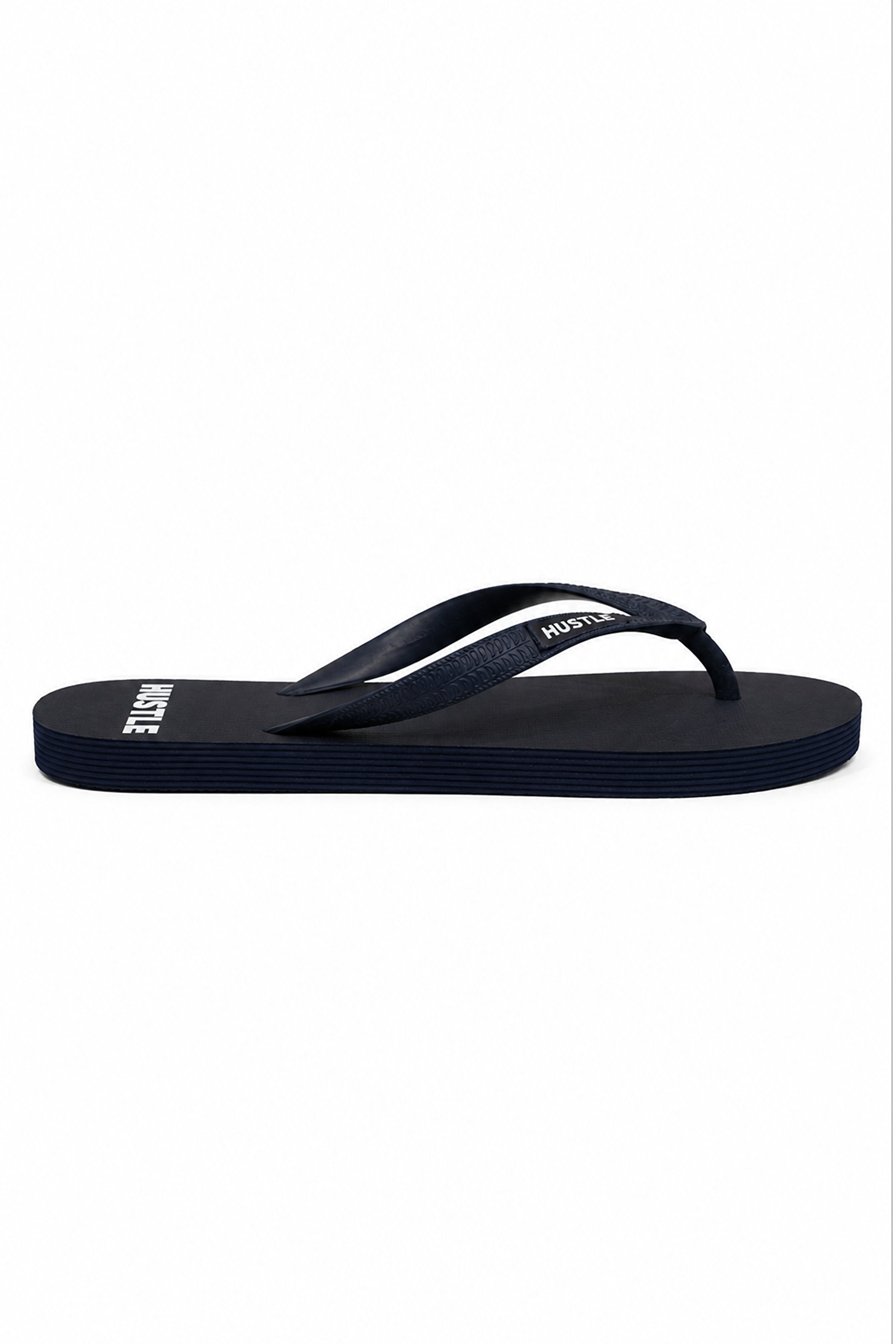 HUSTLE Men's Flip Flops - Navy