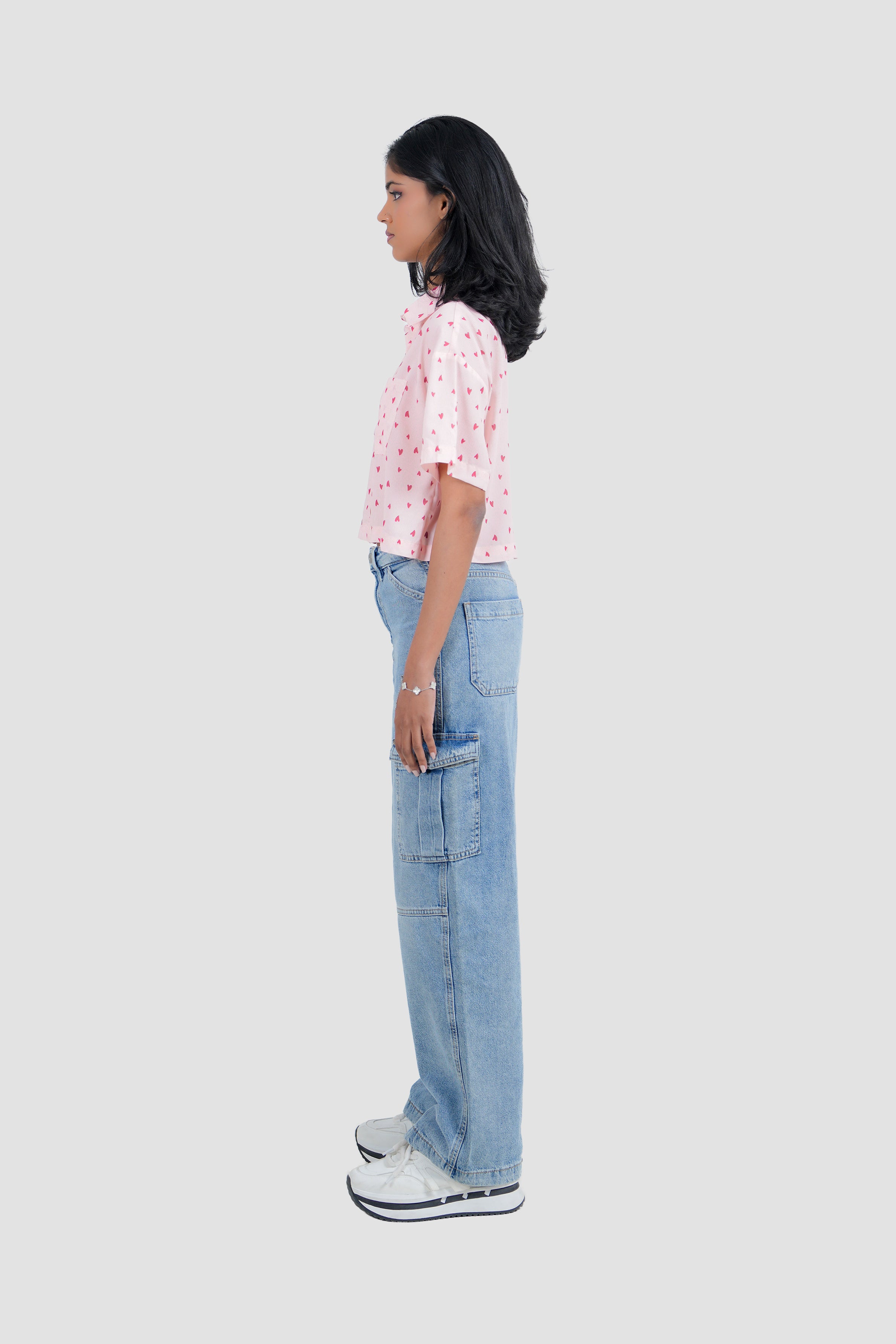 Modano  Women's Crop Shirt- Casual Wear