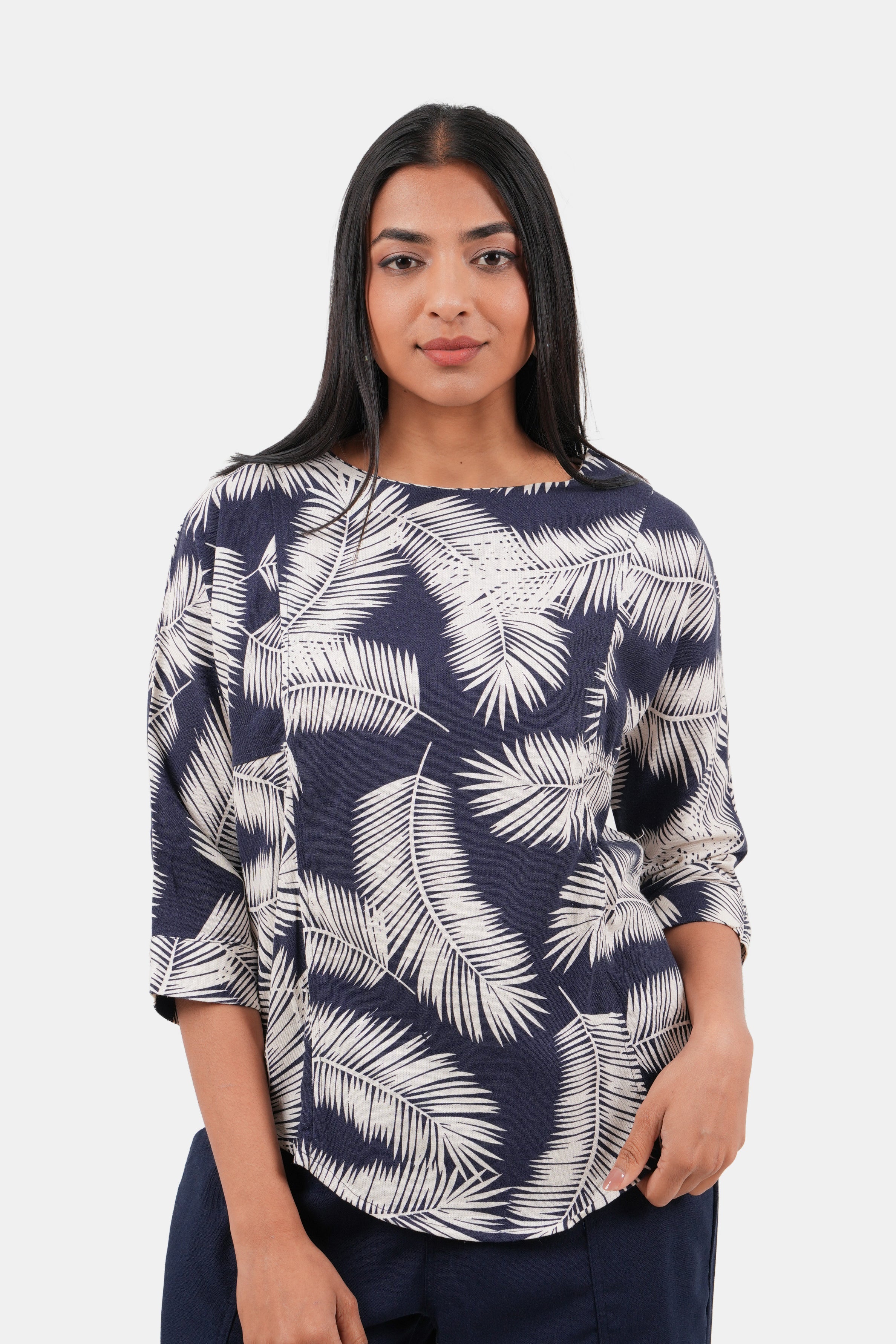Envogue Ladies Linen Blouse