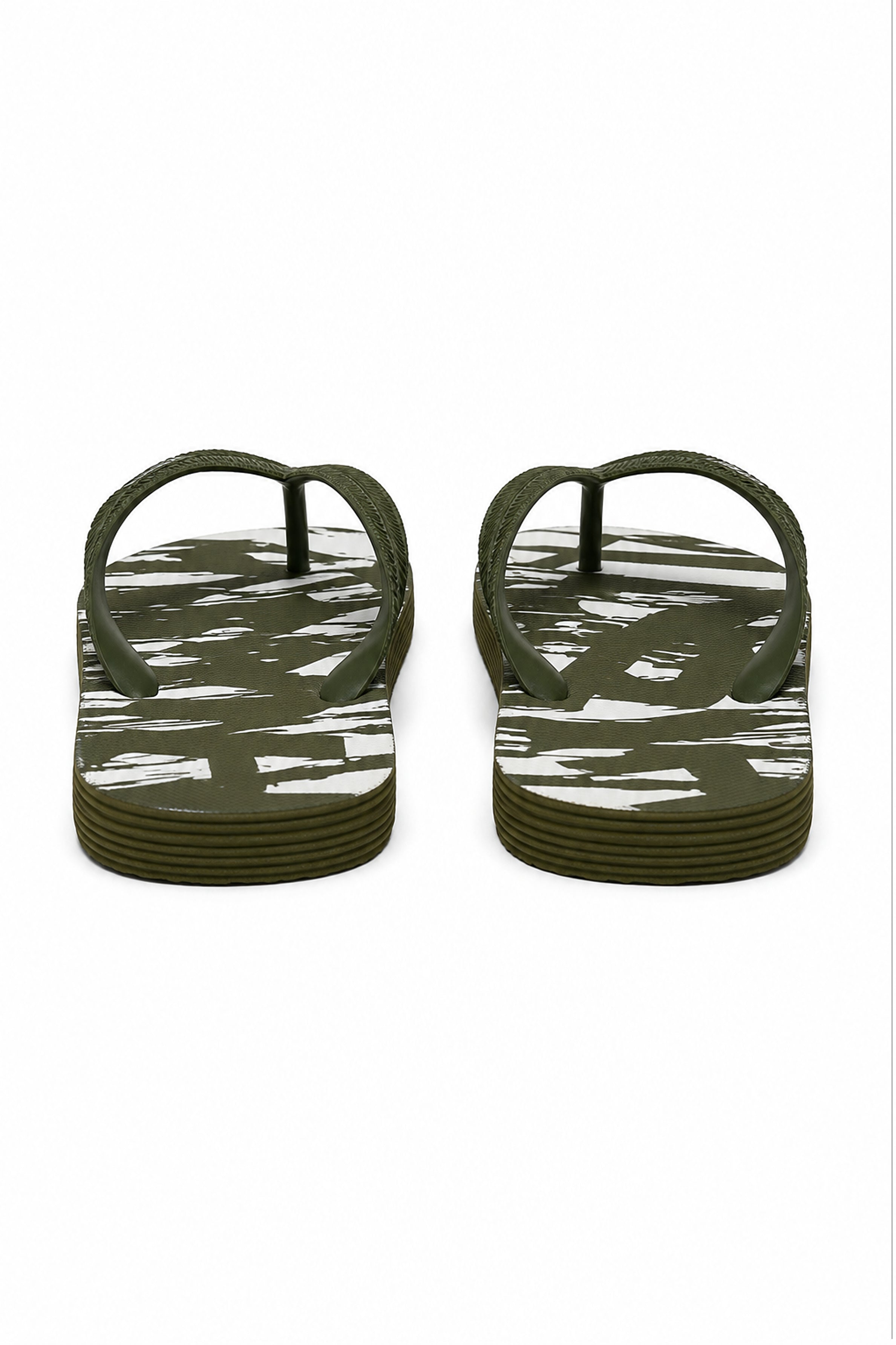 HUSTLE Men's Flip Flops - Green