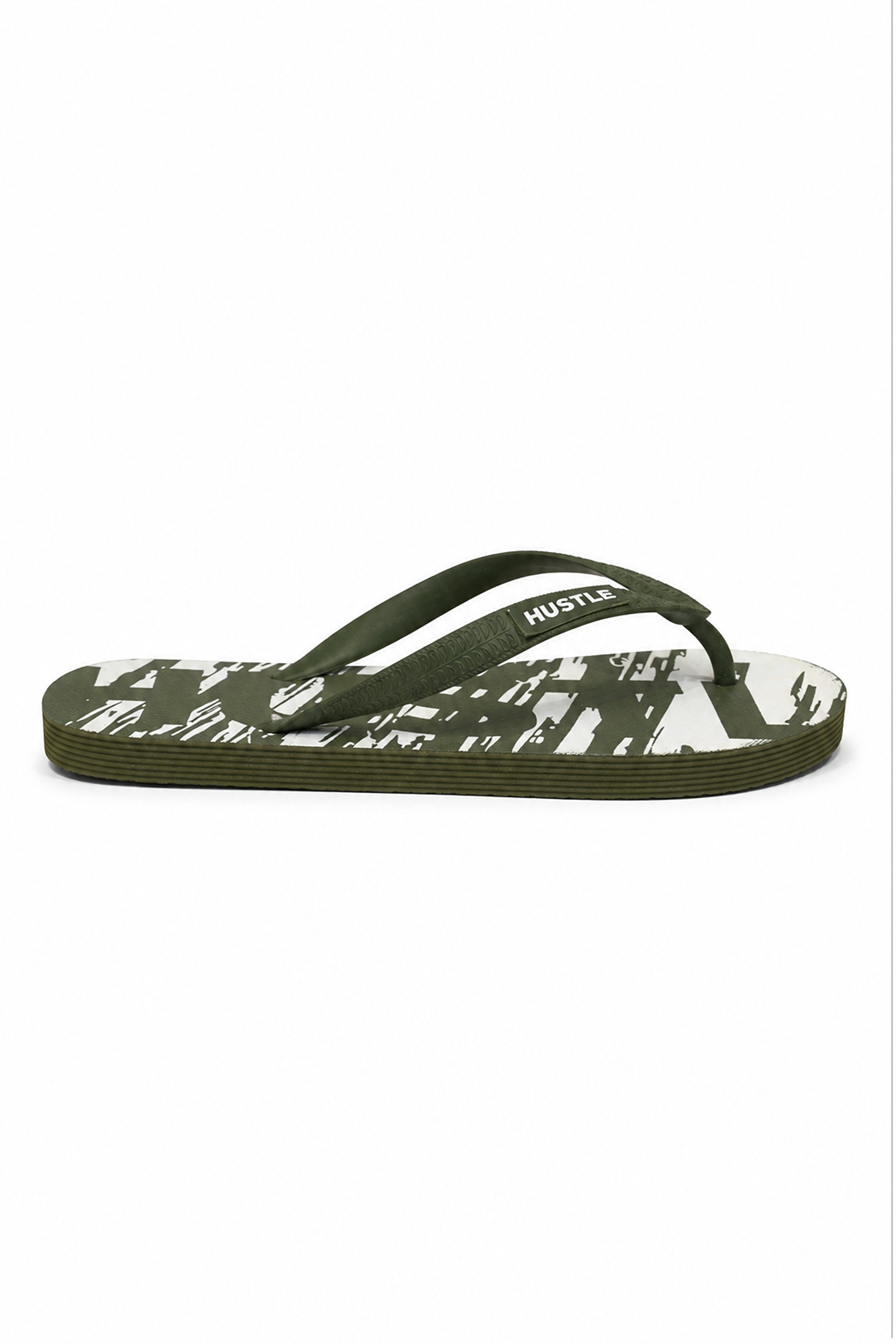 HUSTLE Men's Flip Flops - Green