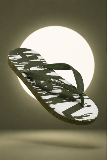 HUSTLE Men's Flip Flops - Green