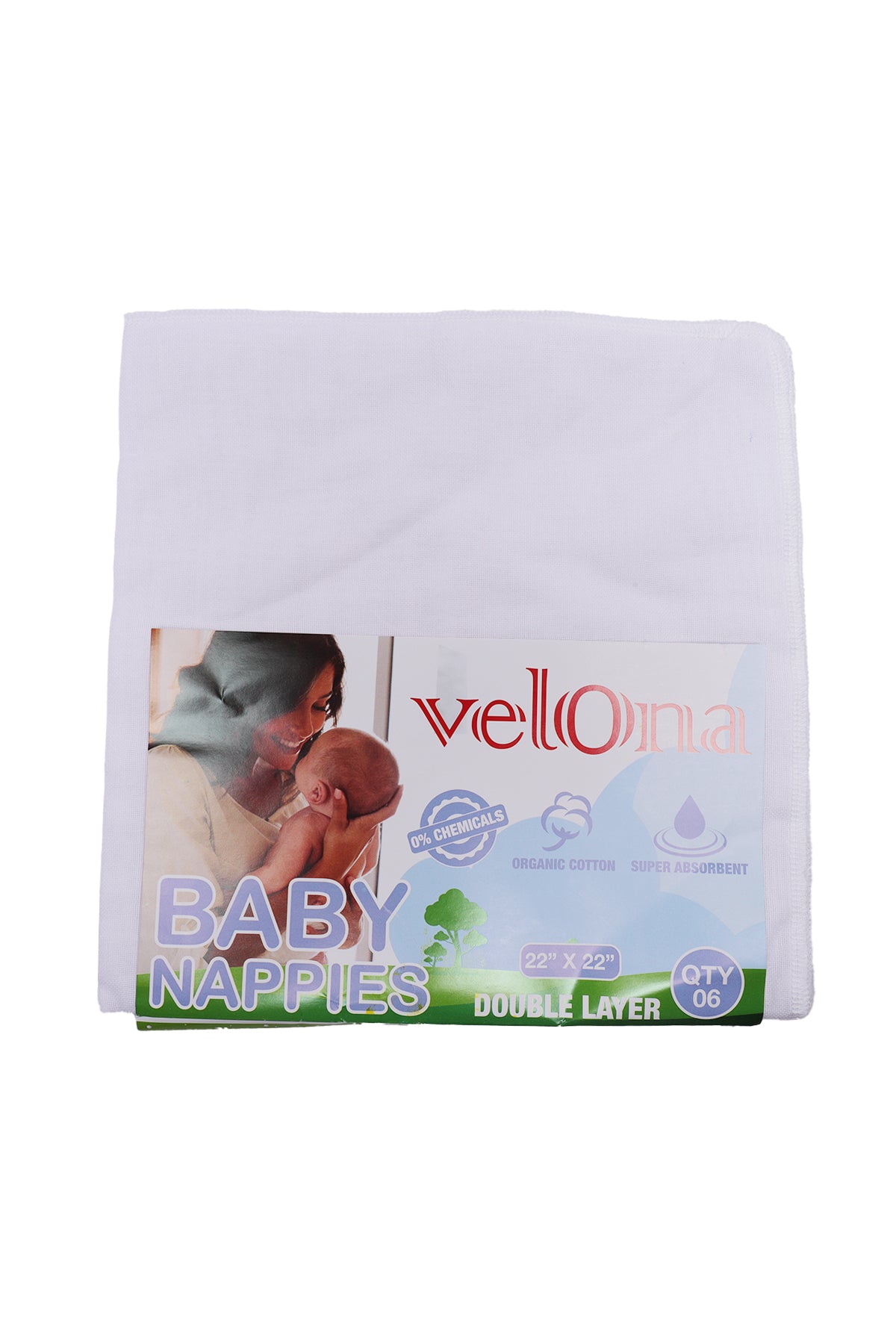 Velona Double Layer Baby Nappies (6 Pcs)