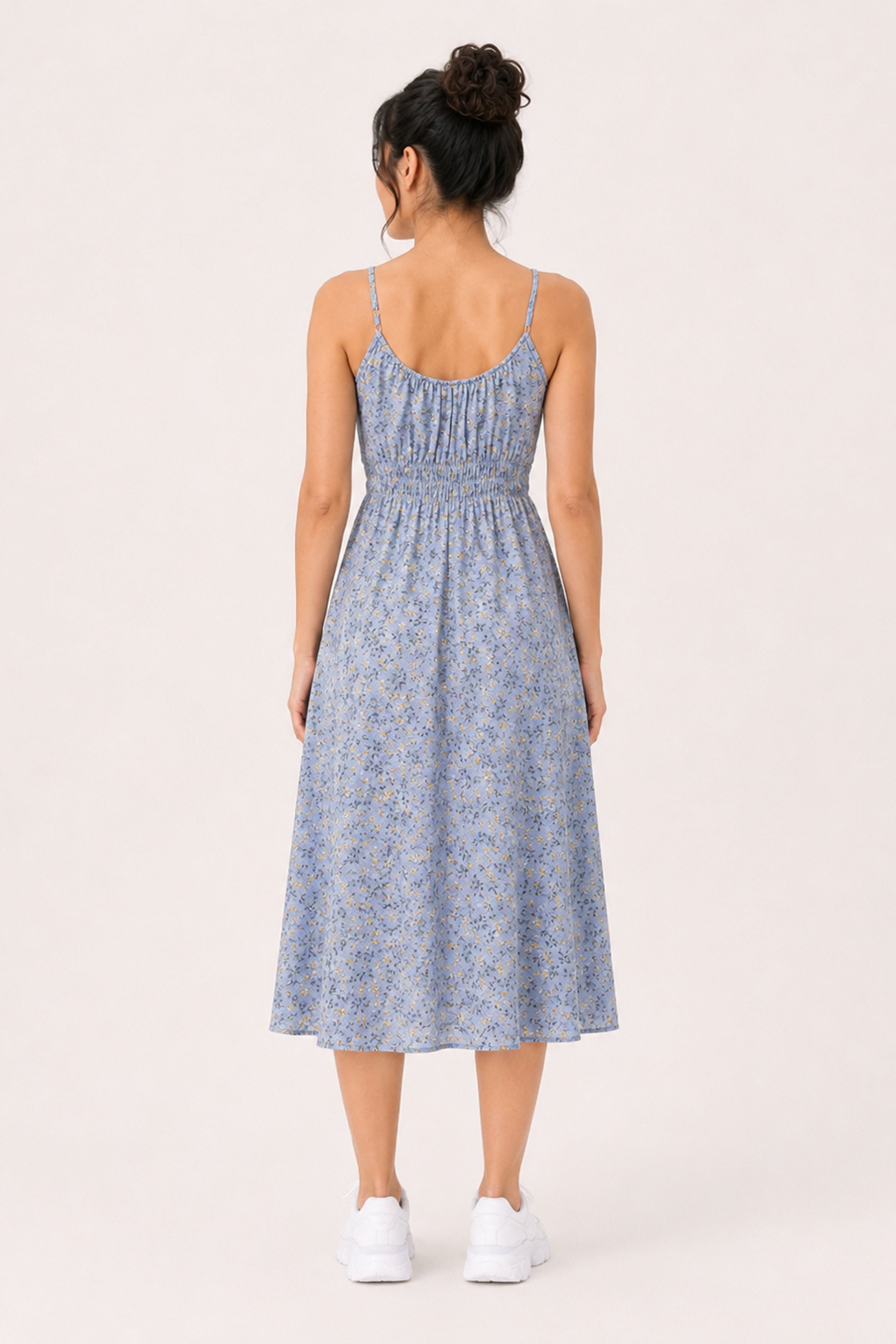 MODANO Long Casual Dress - Light Blue
