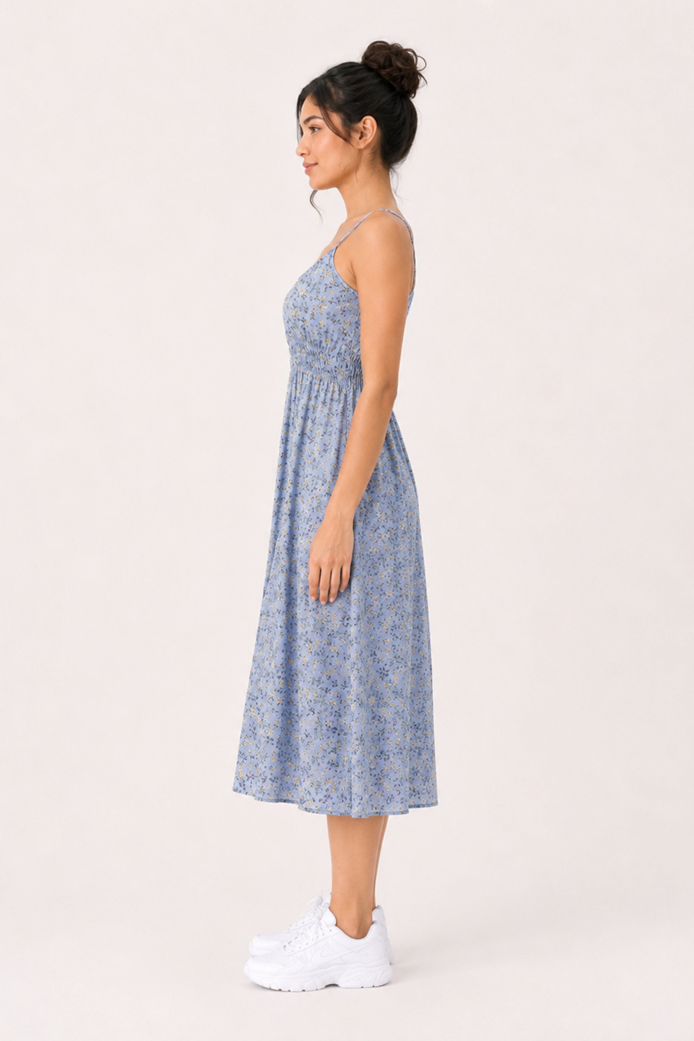 MODANO Long Casual Dress - Light Blue