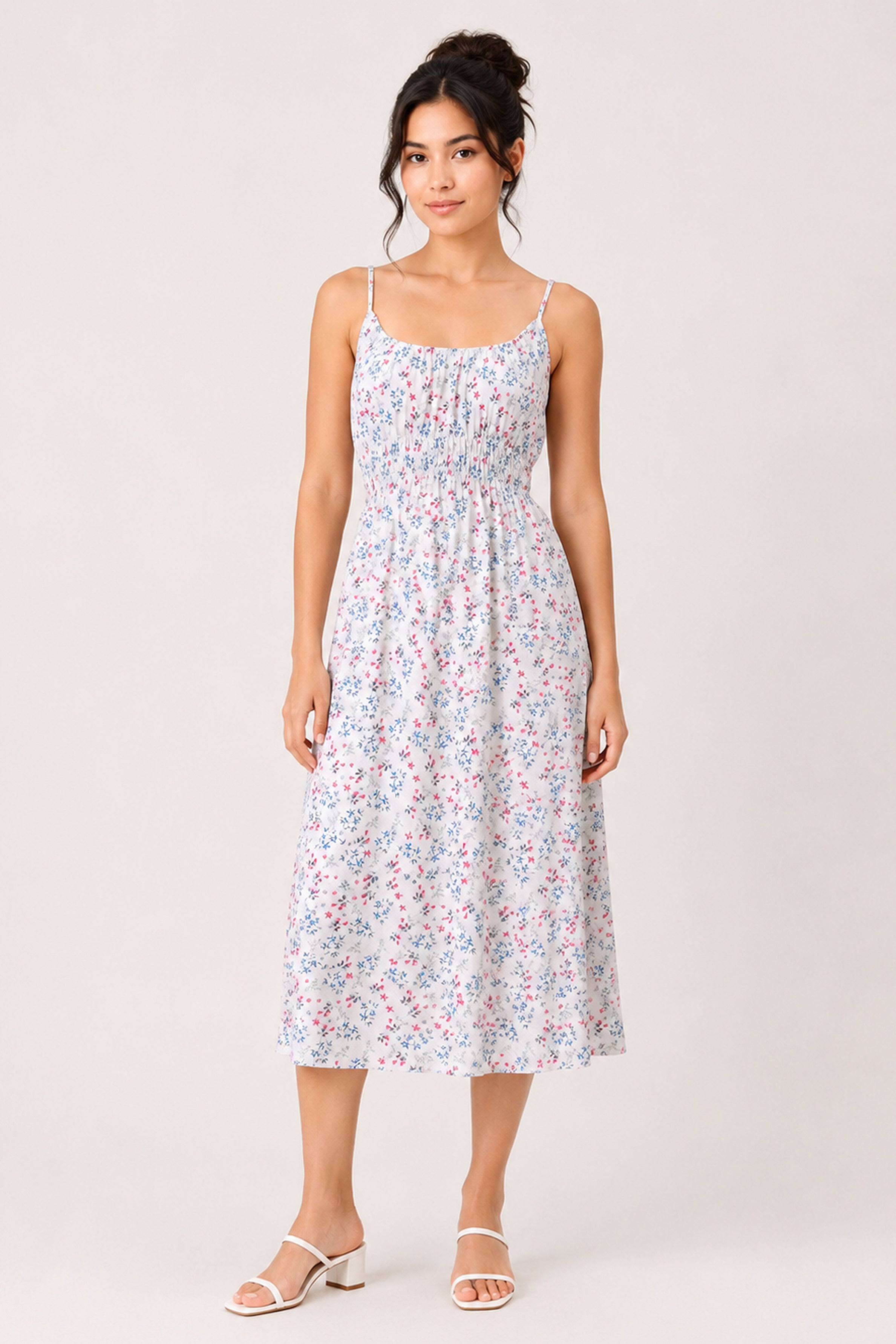 MODANO Long Casual Dress - White
