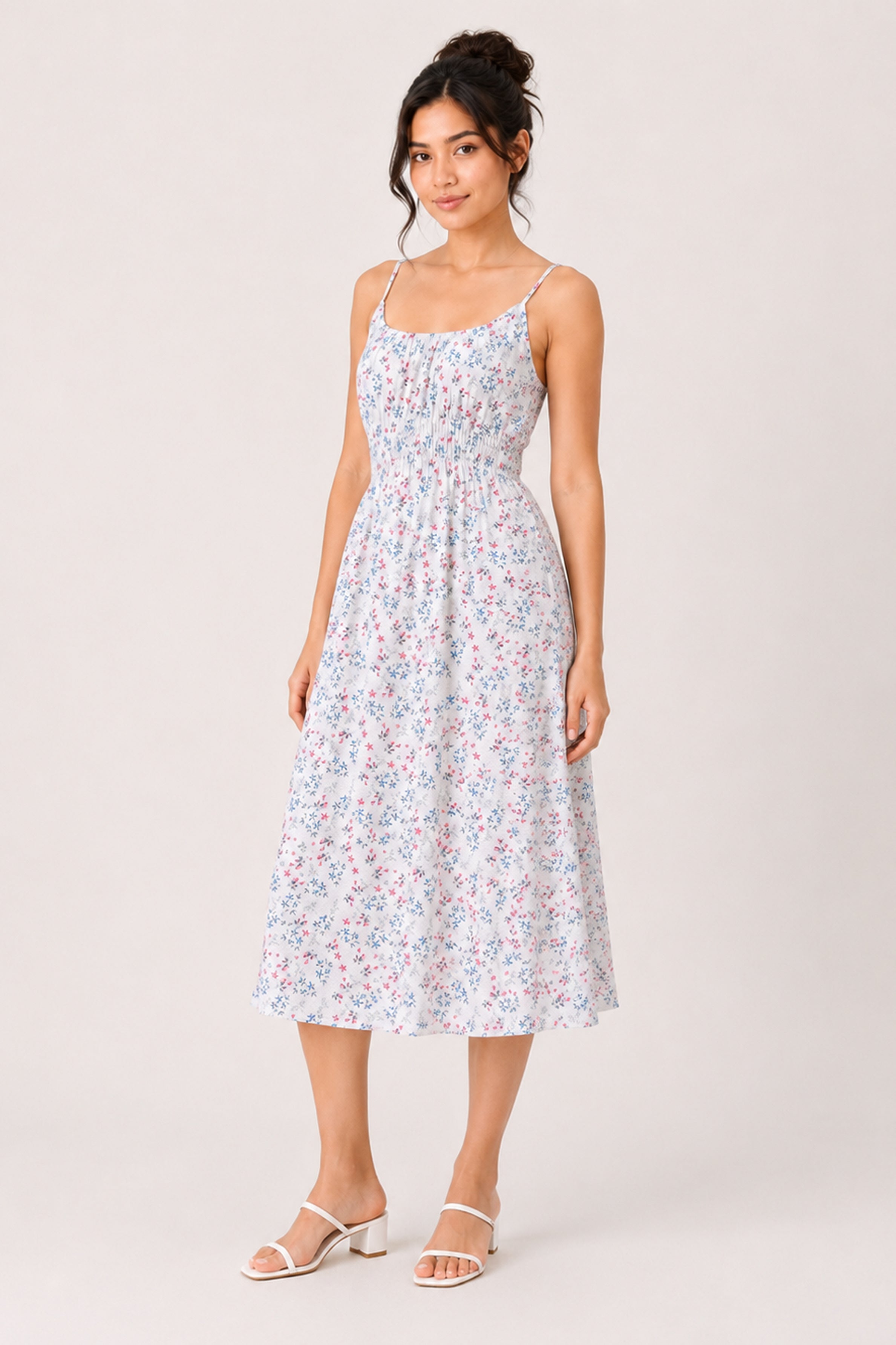 MODANO Long Casual Dress - White