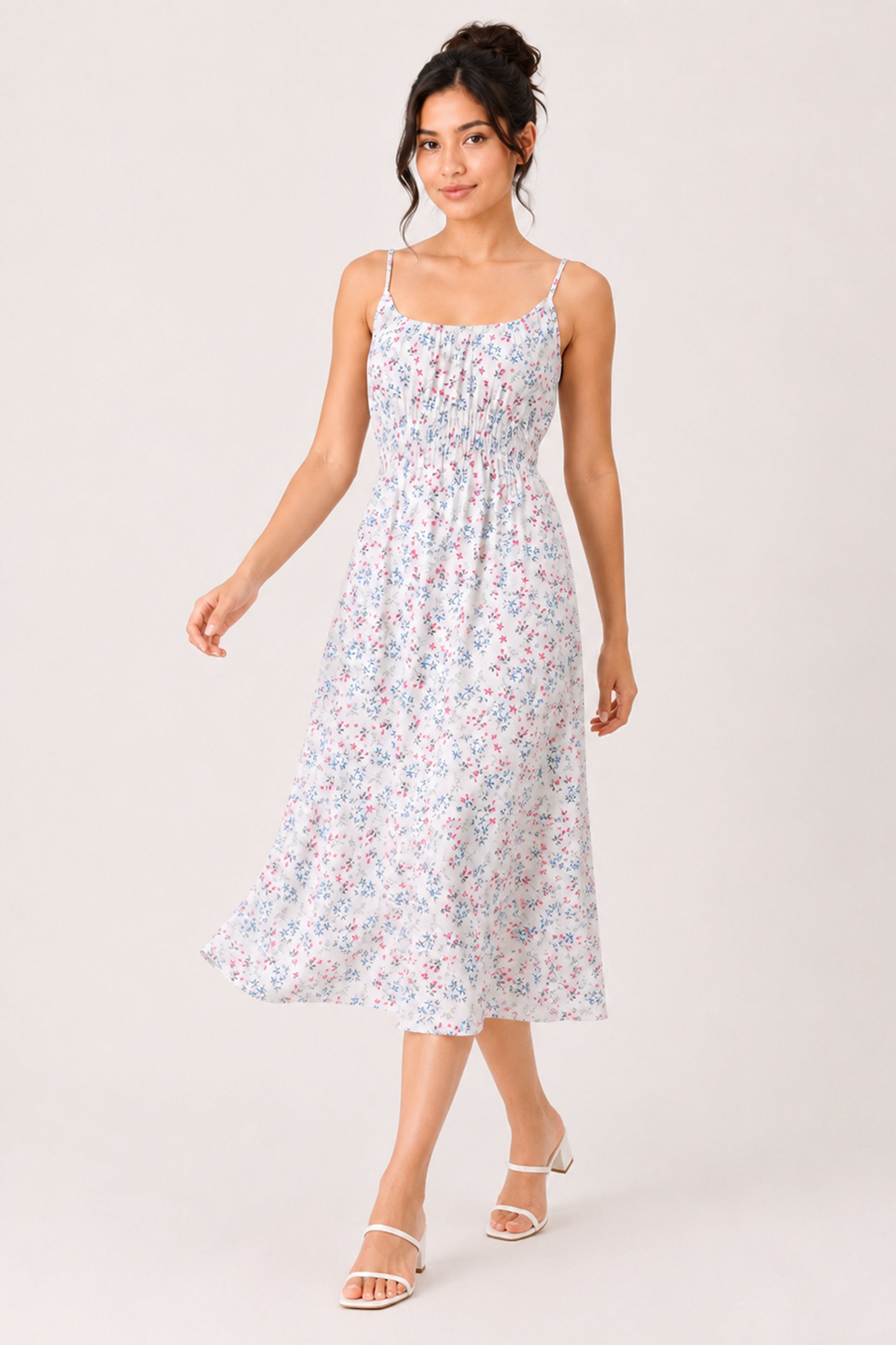 MODANO Long Casual Dress - White
