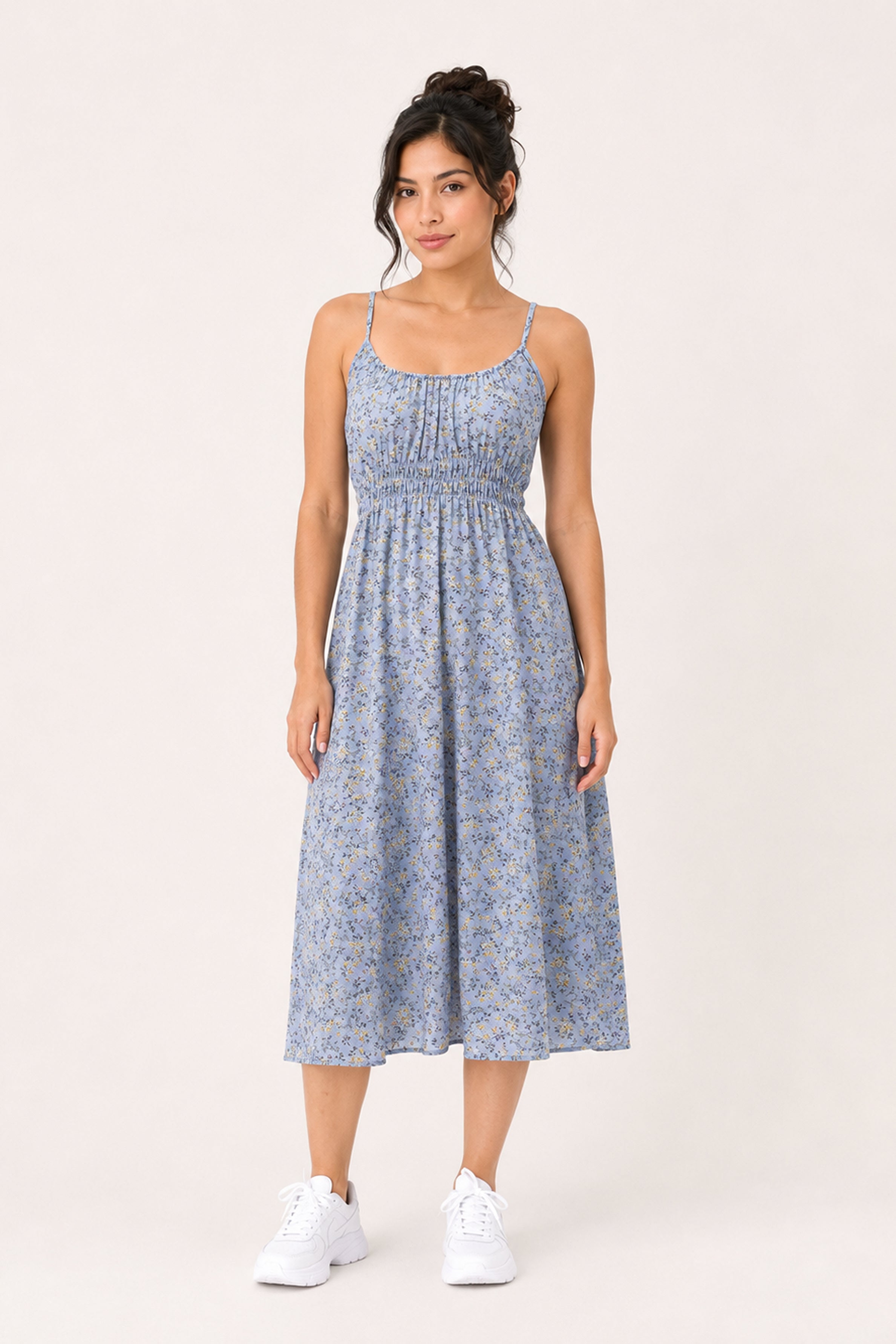 MODANO Long Casual Dress - Light Blue