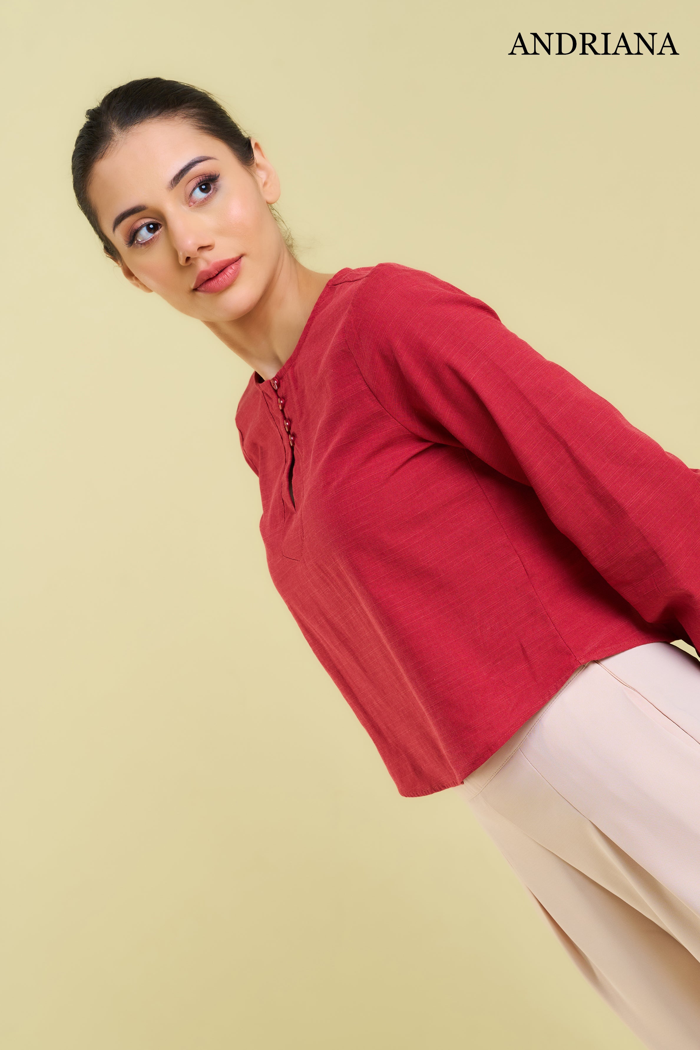 ANDRIANA Women's Formal Blouse