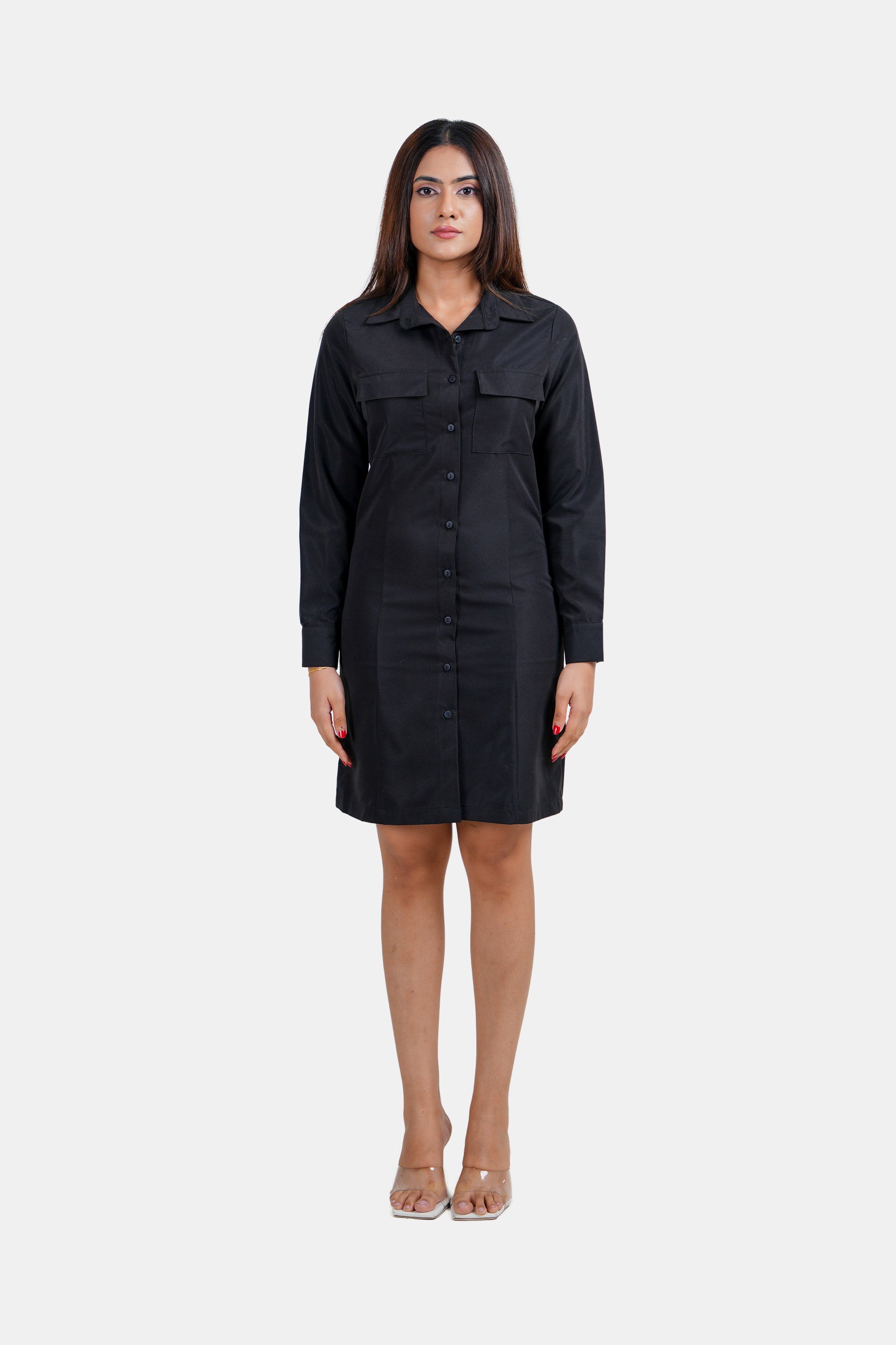 Modano Women's Shirt Dress - Casual Wear