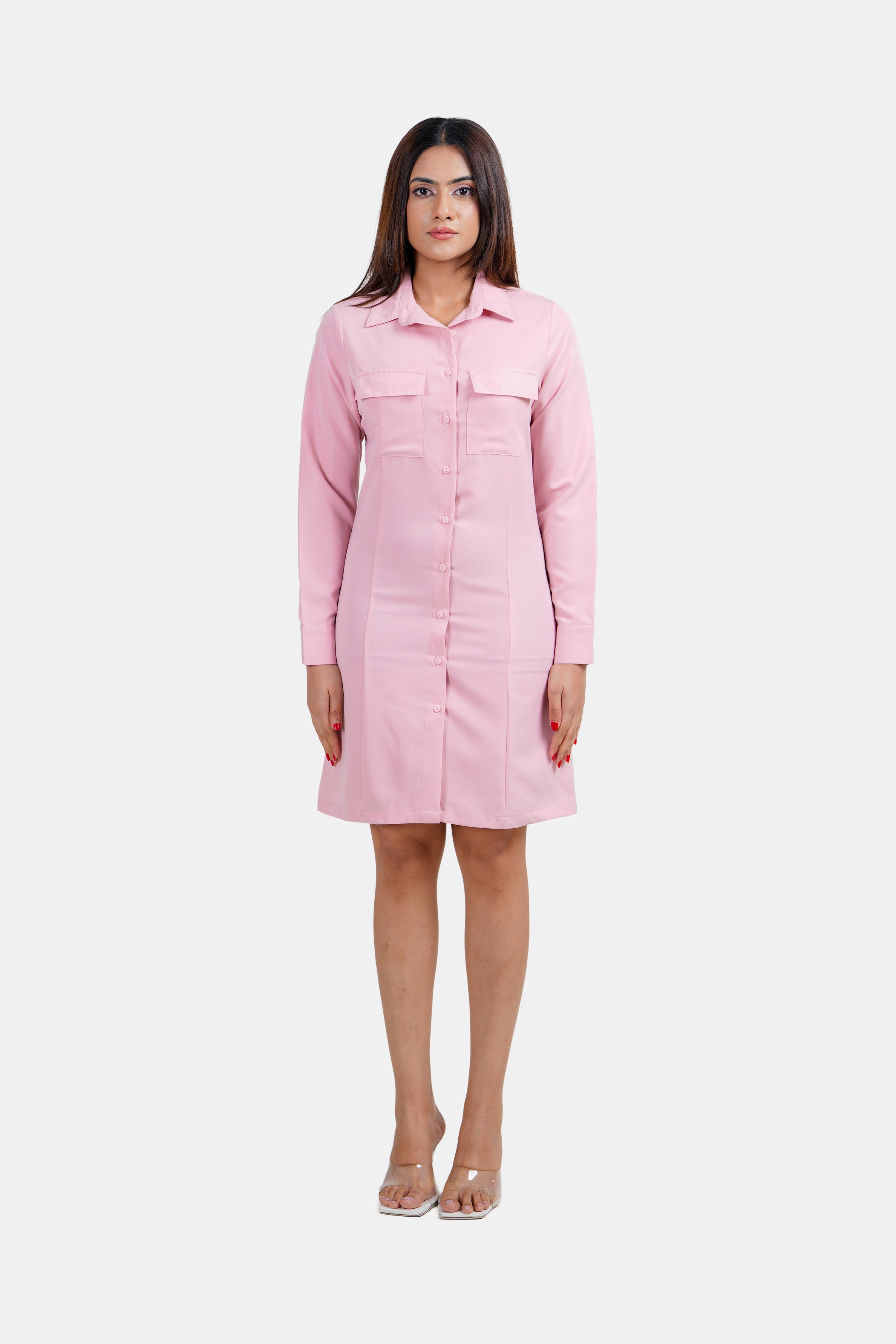 Modano Women's Shirt Dress - Casual Wear