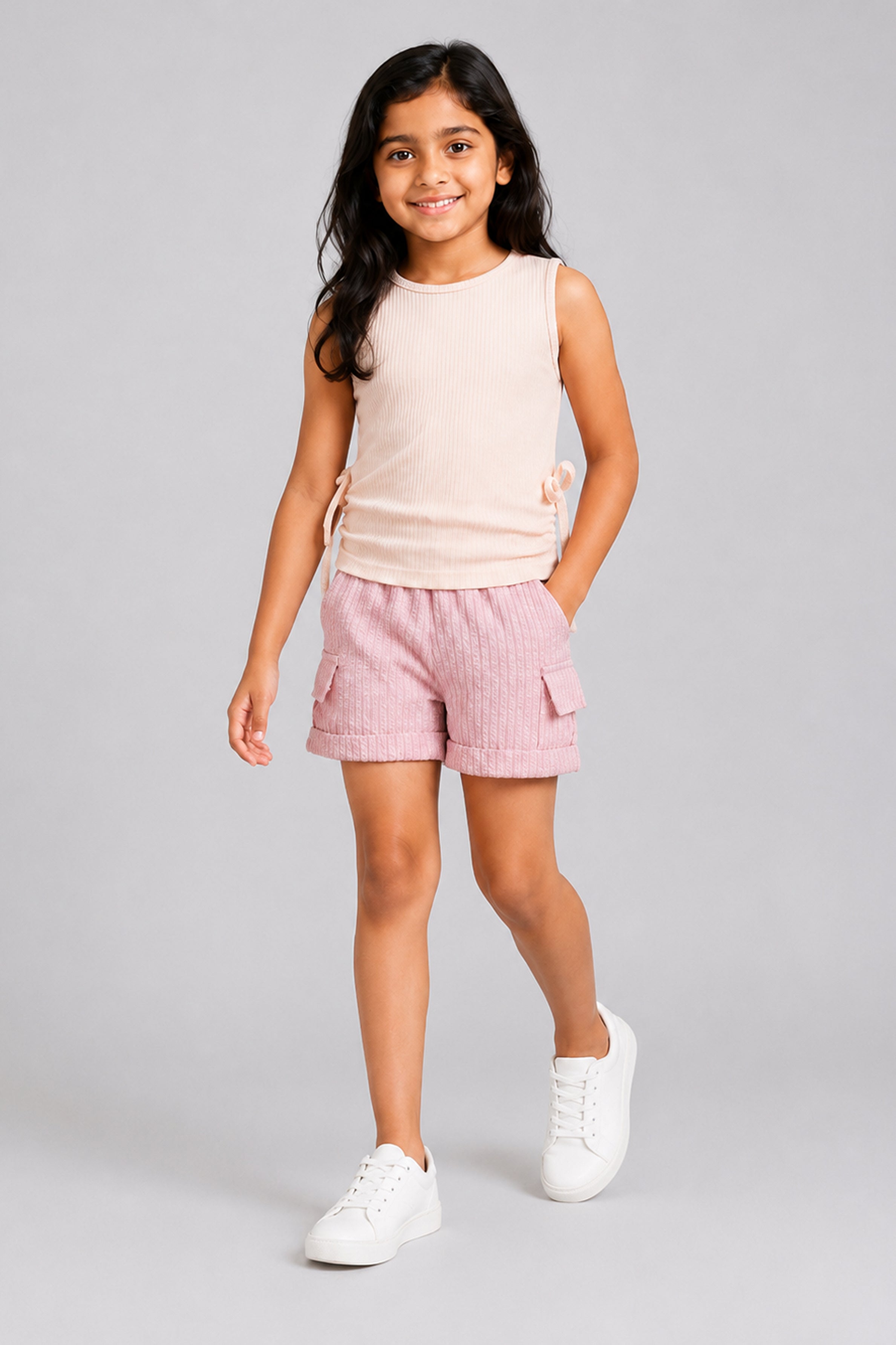 LITTLE MODANO Kids' Beige Top