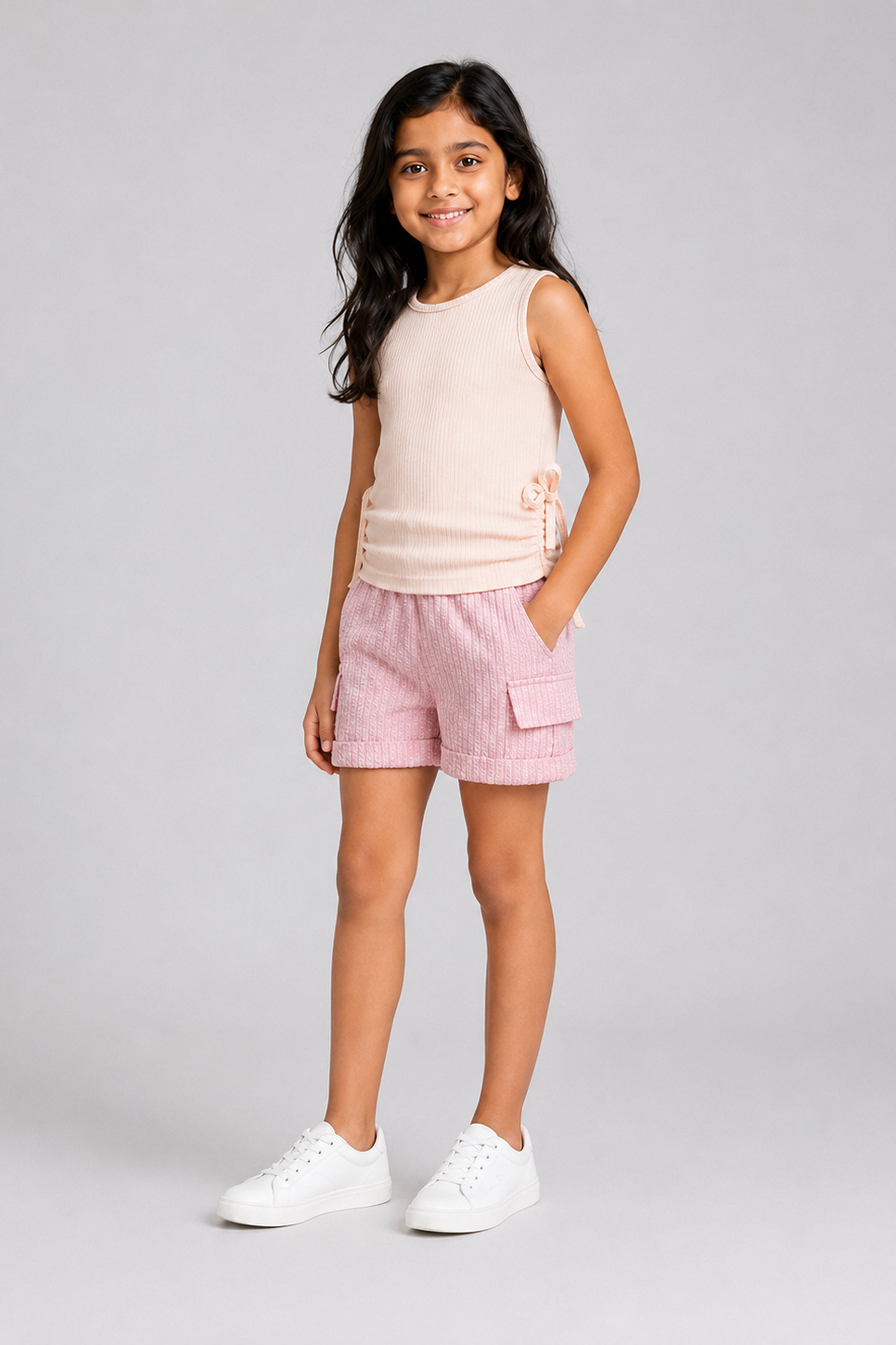 LITTLE MODANO Kids' Beige Top
