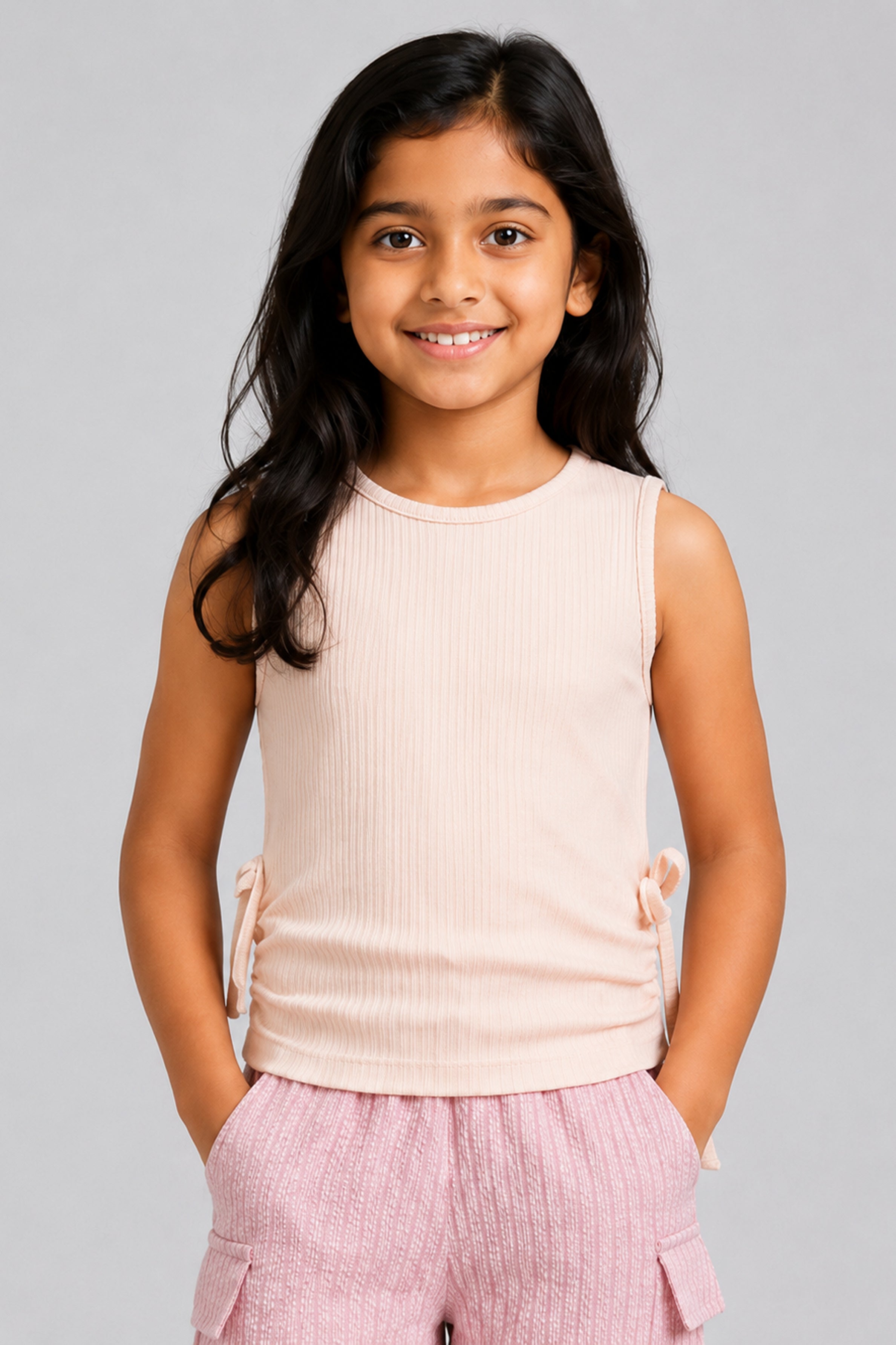 LITTLE MODANO Kids' Beige Top