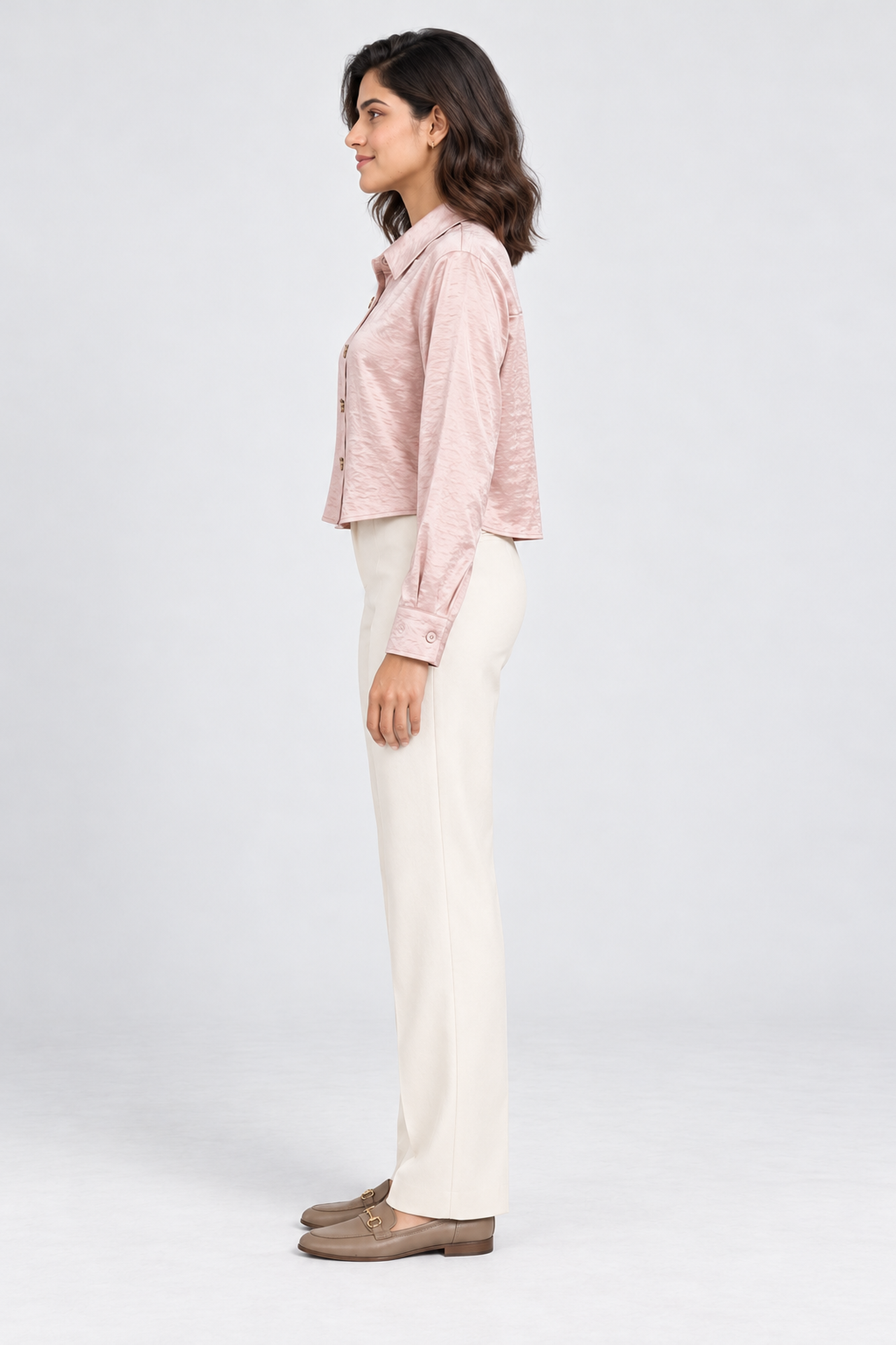 FOREVER 21 Women's Formal  Regular Blouse - Pink