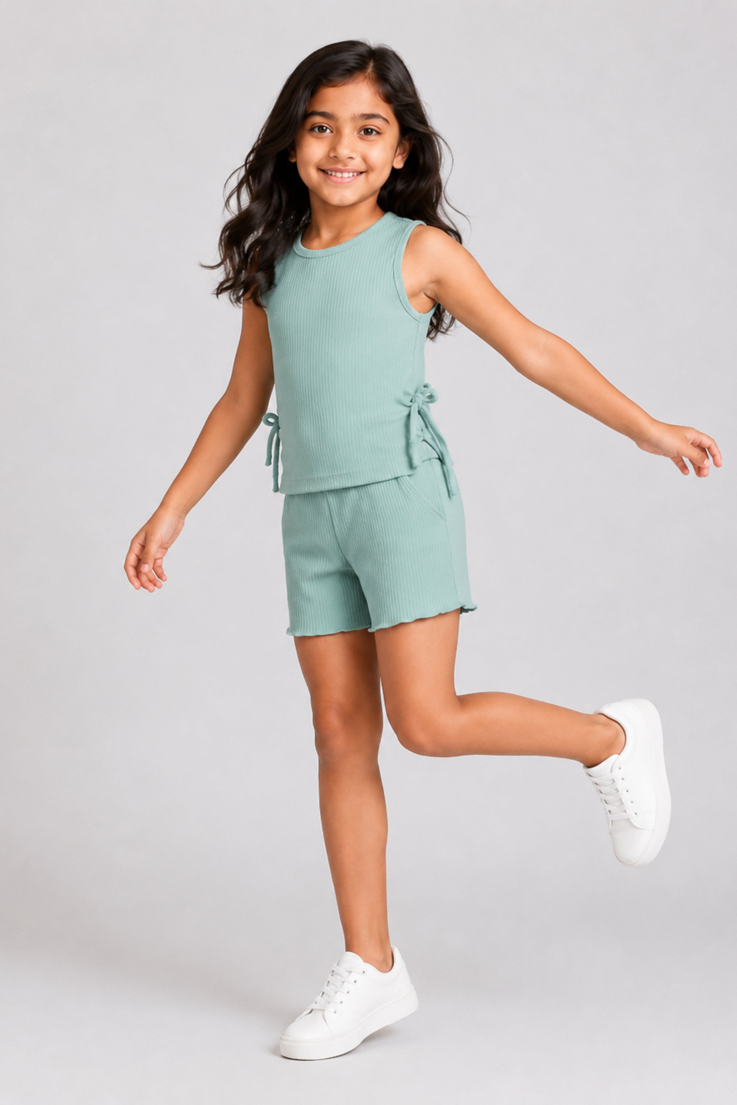 LITTLE MODANO Kids' Green Top