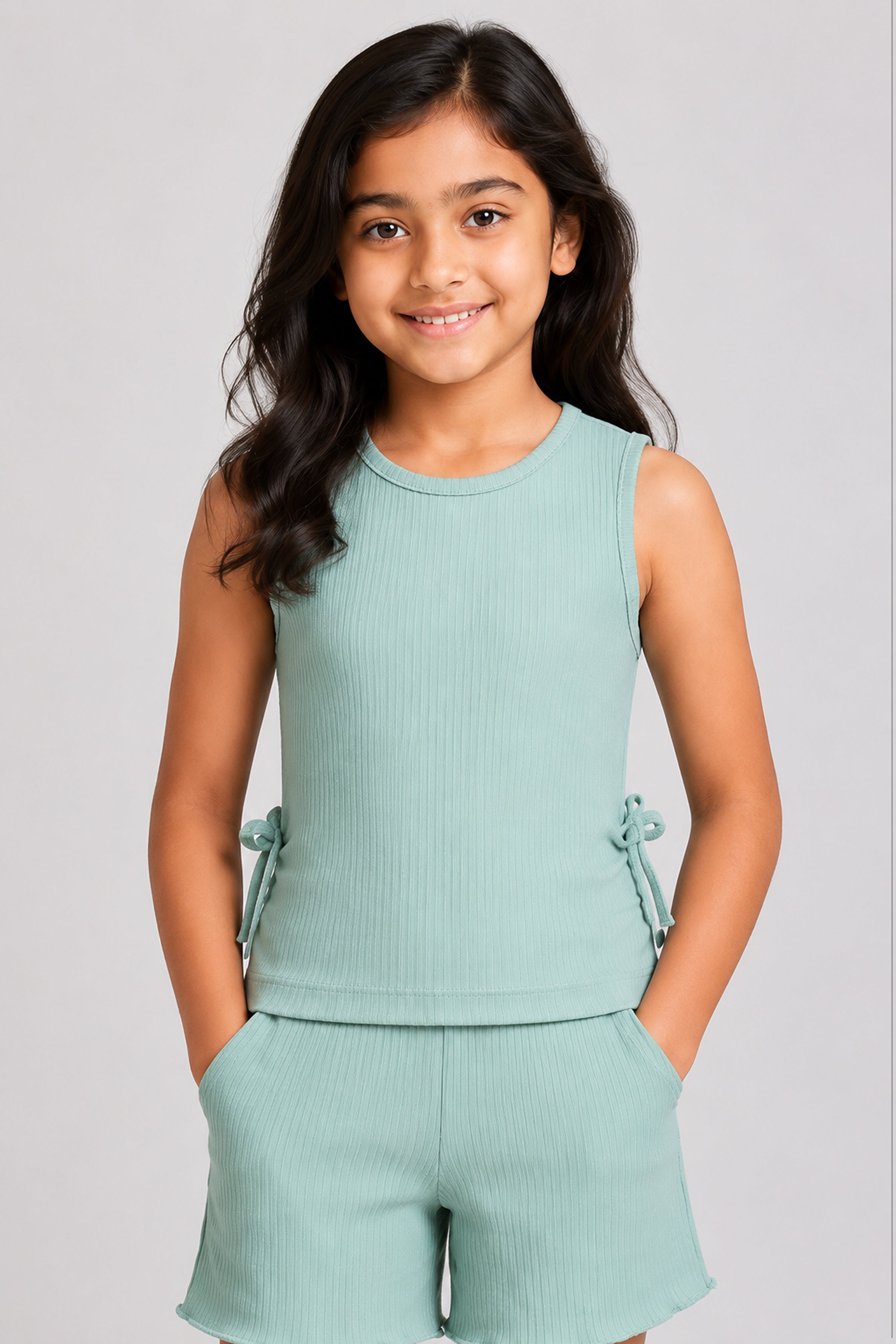LITTLE MODANO Kids' Green Top