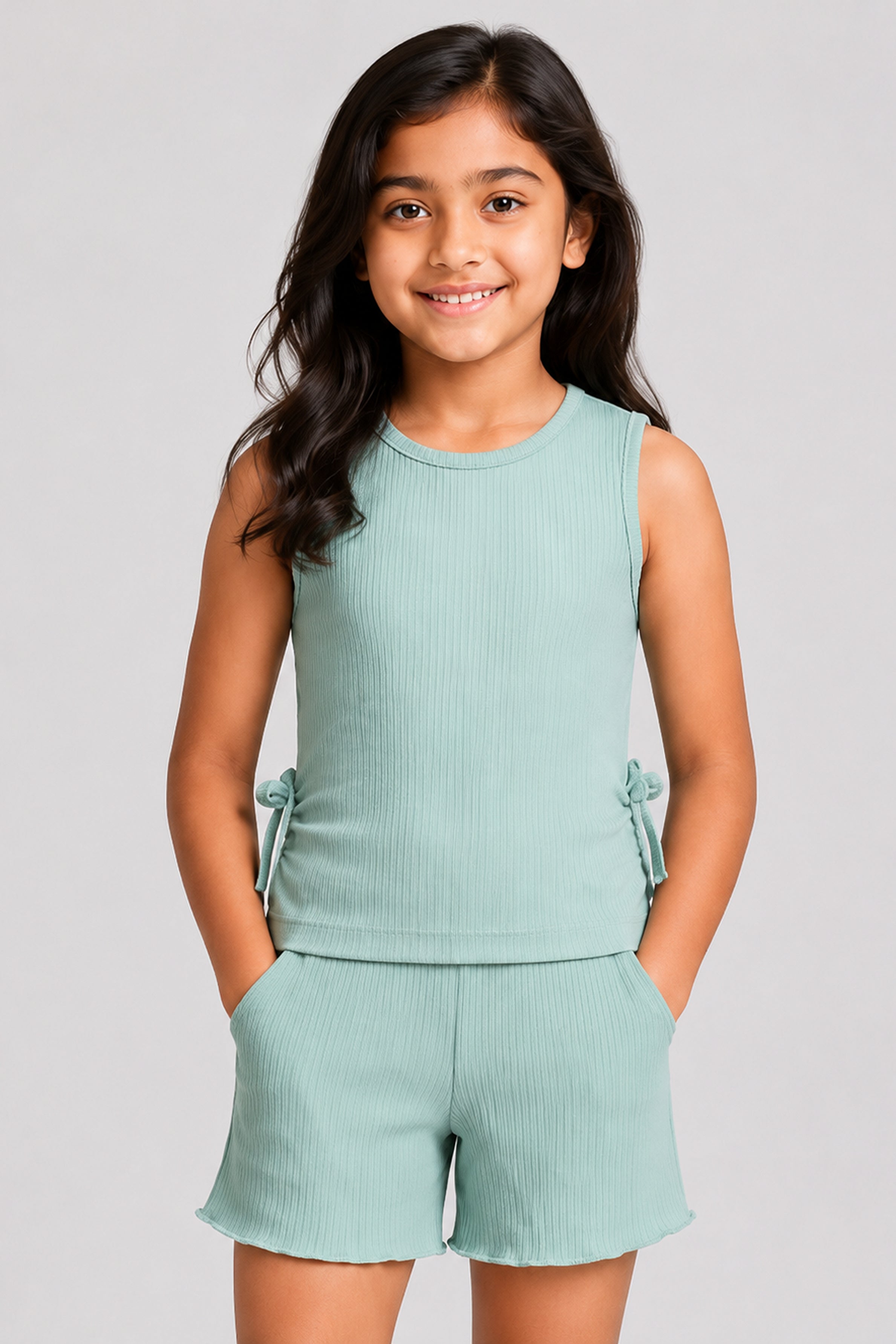 LITTLE MODANO Kids' Green Top
