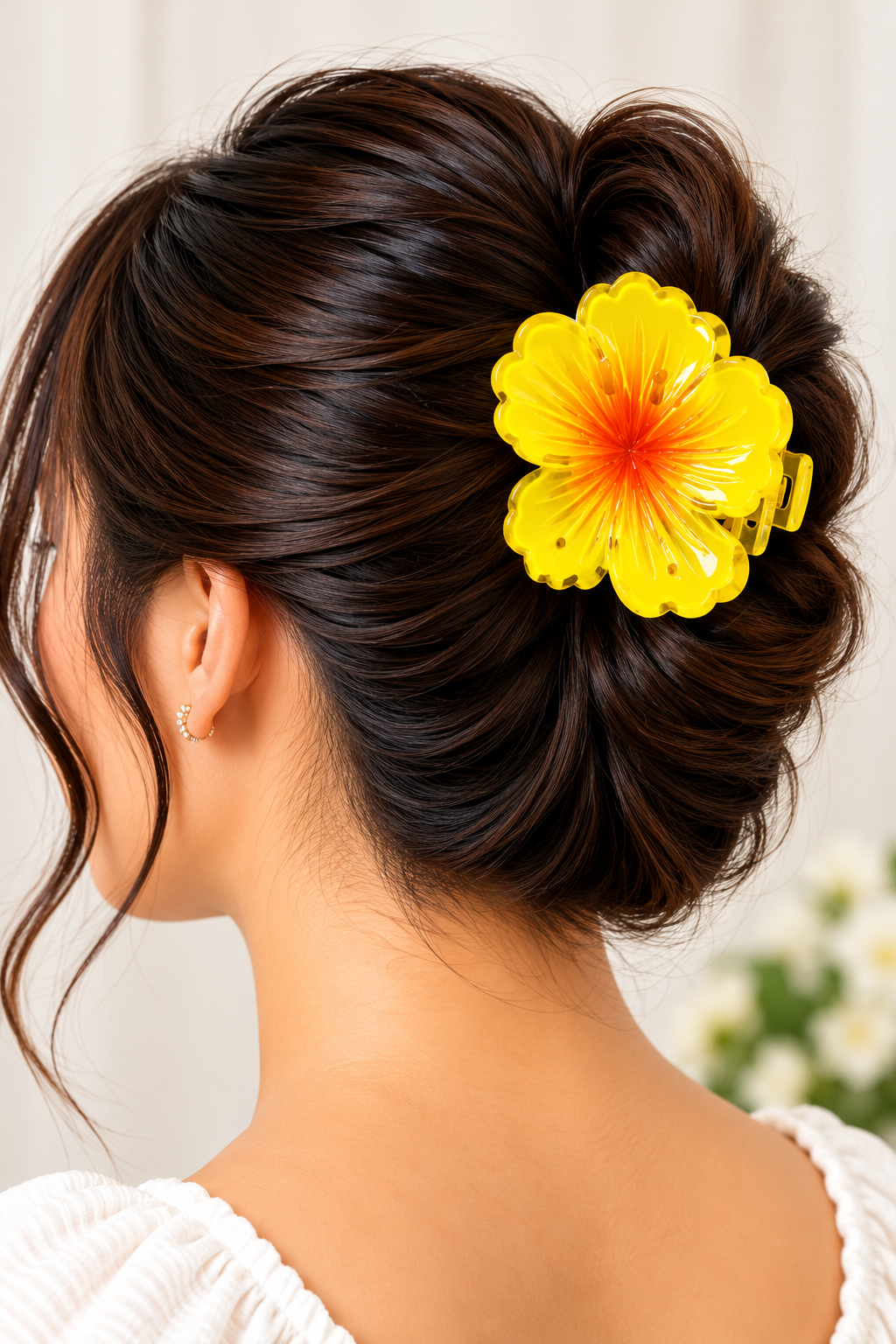 MOON Stone Women's Hair Slide - 1pcs