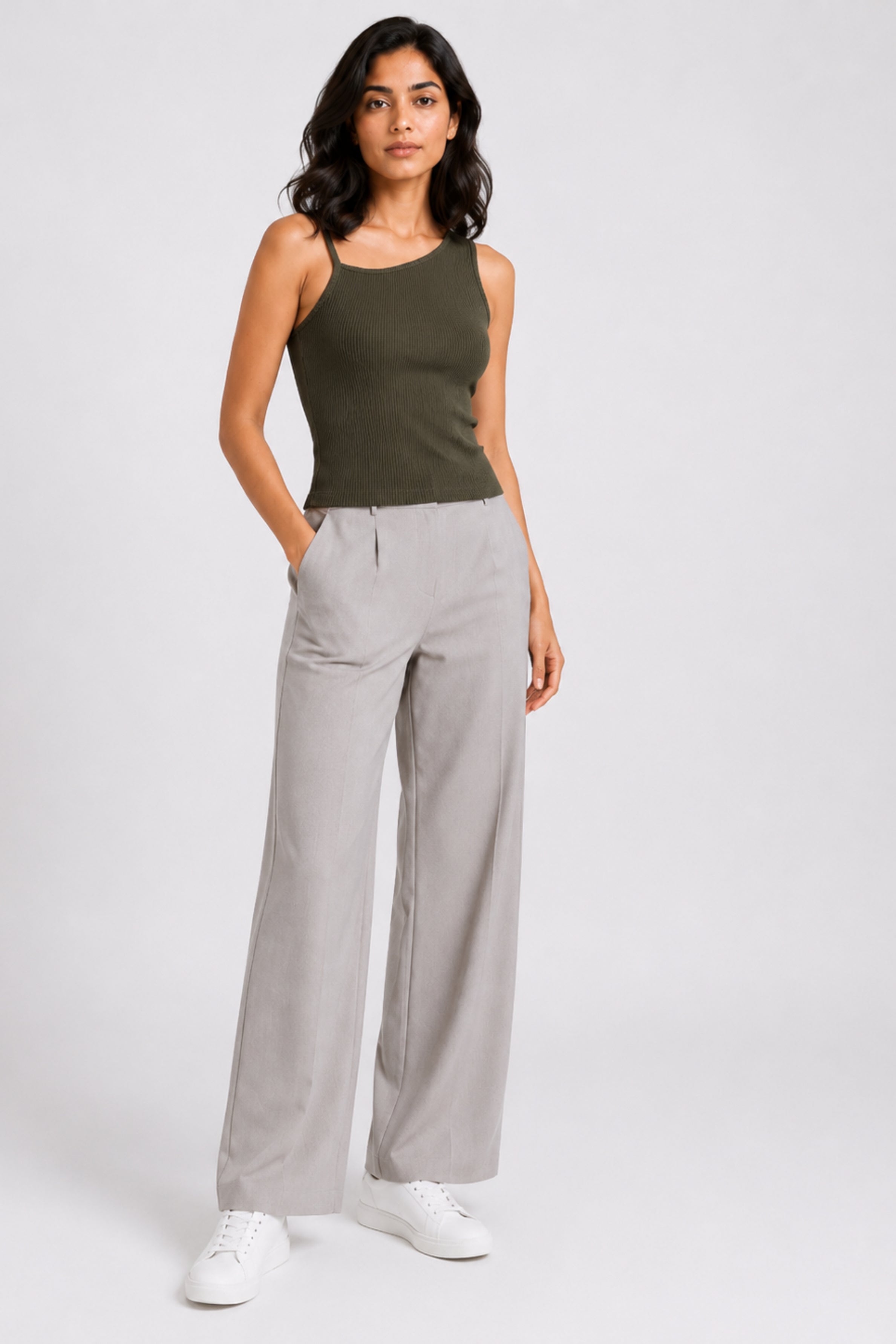 MODANO Casual Top - Army Green