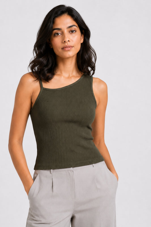 MODANO Casual Top - Army Green