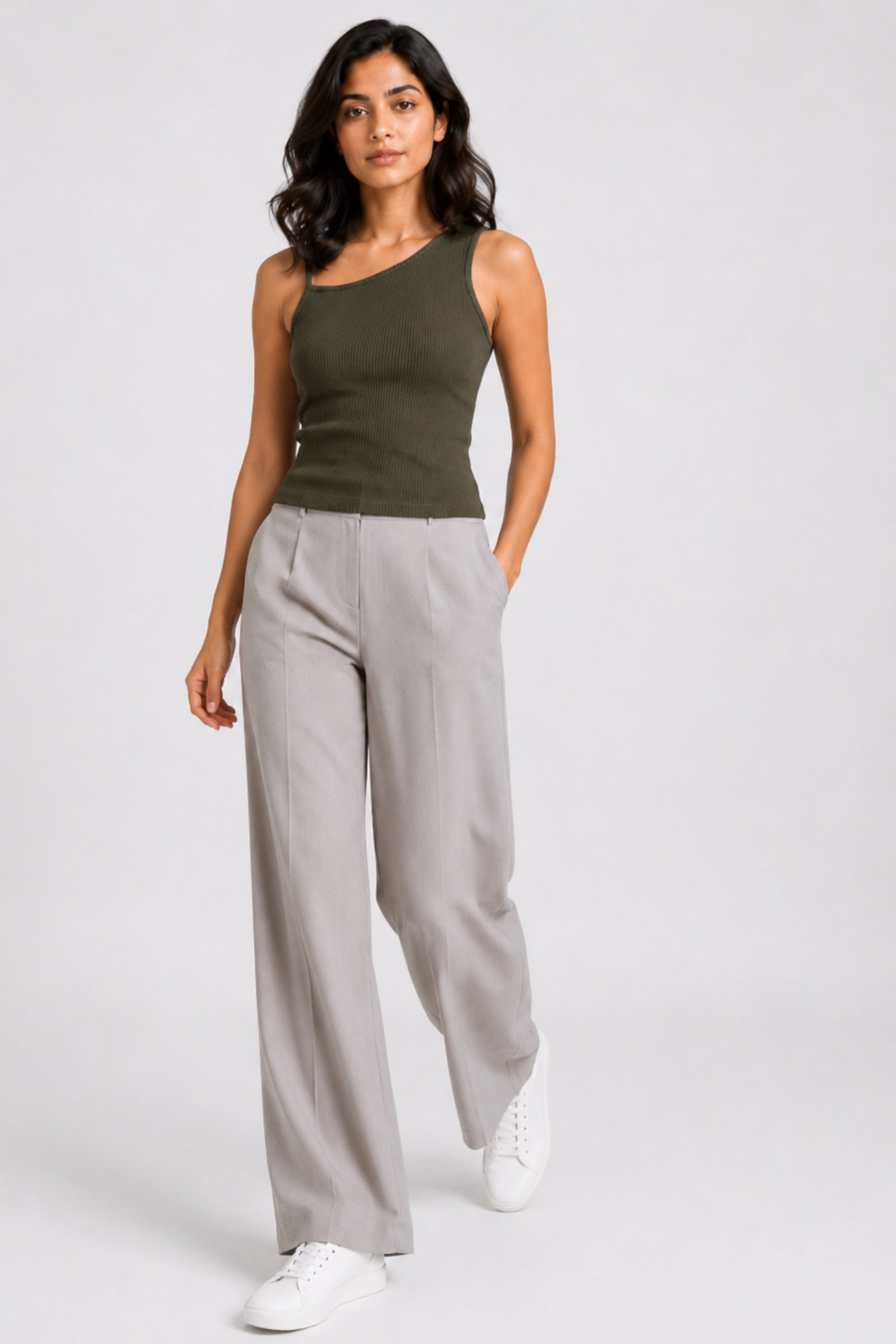 MODANO Casual Top - Army Green