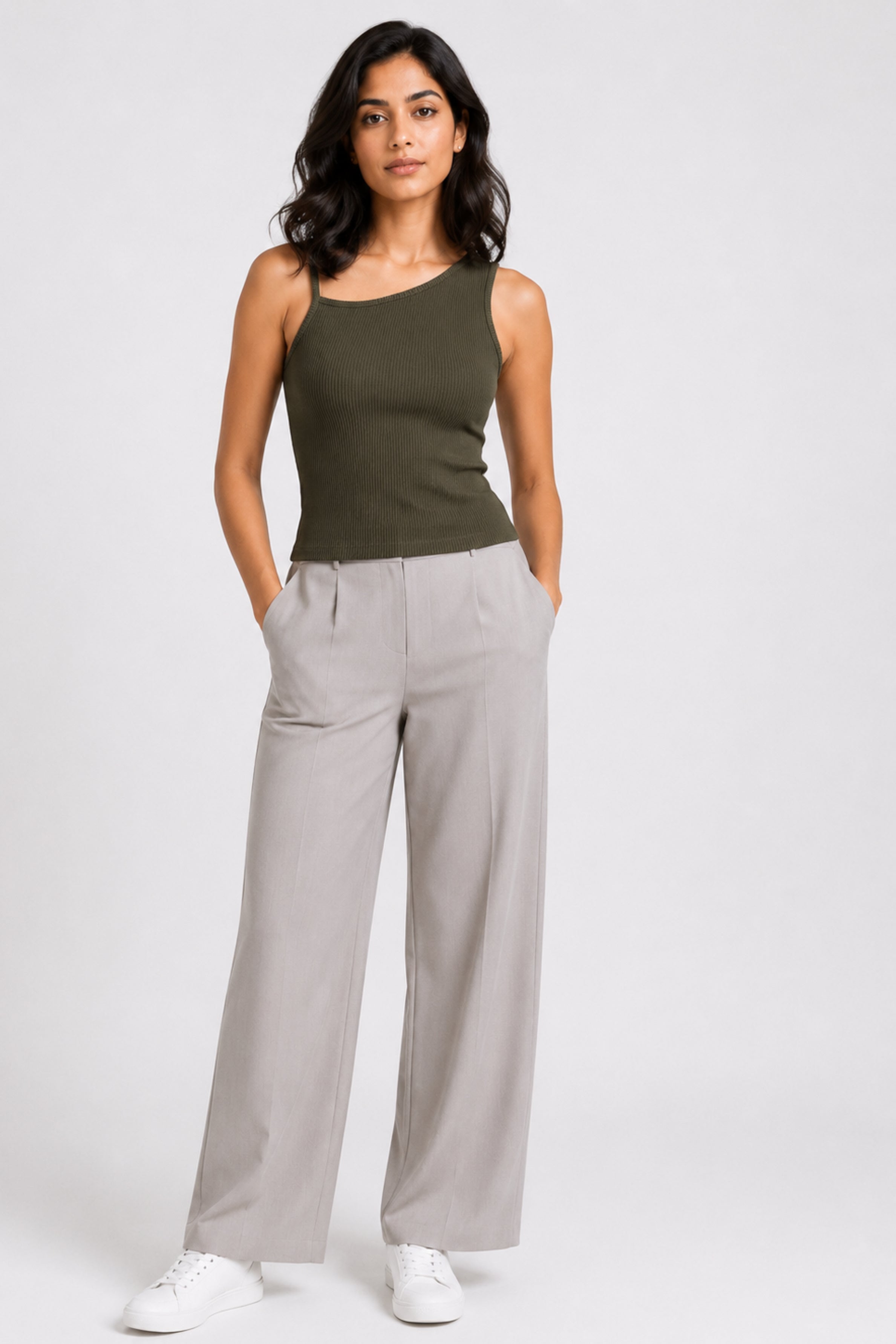 MODANO Casual Top - Army Green