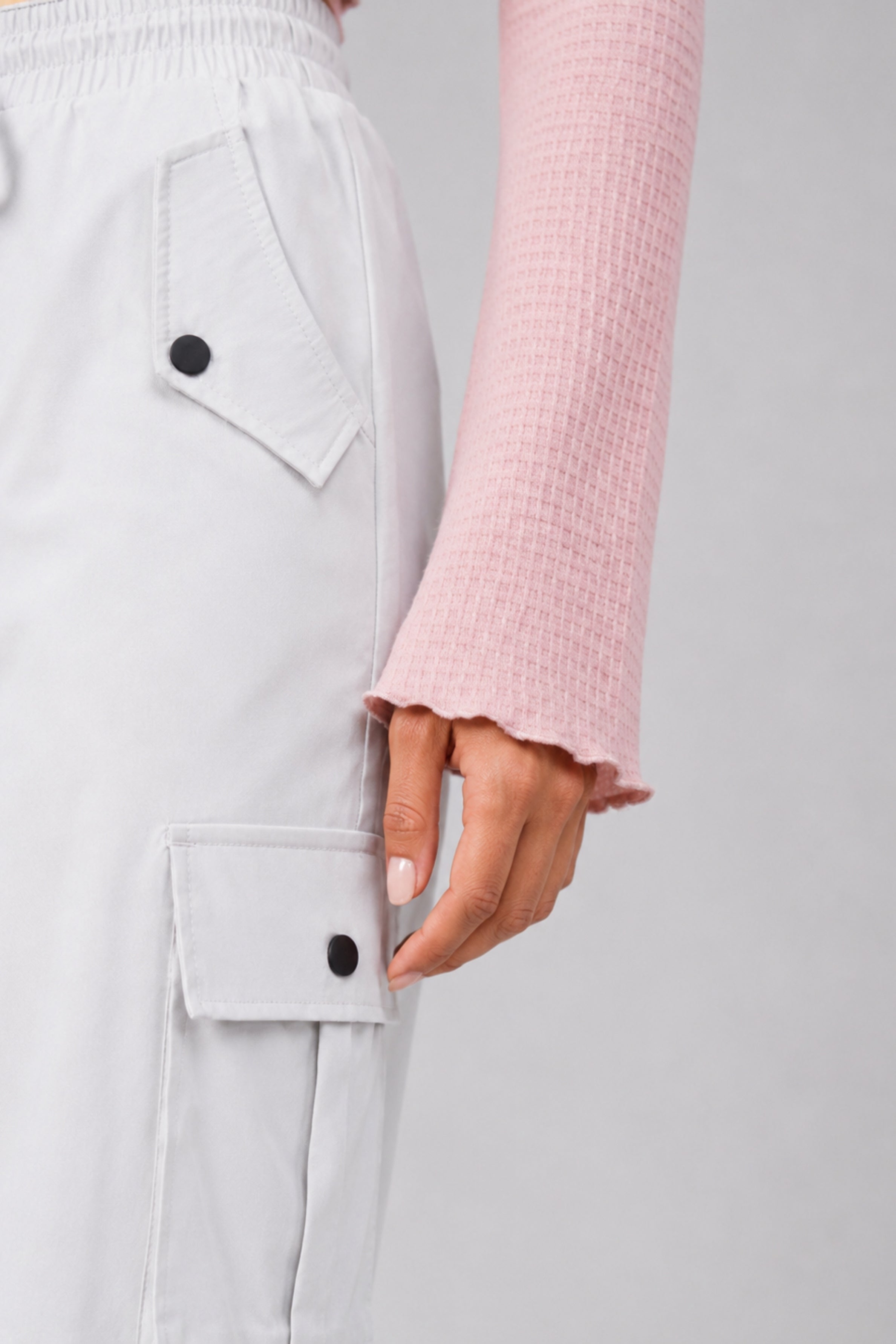 MODANO Casual Long Sleeve Top - Peach