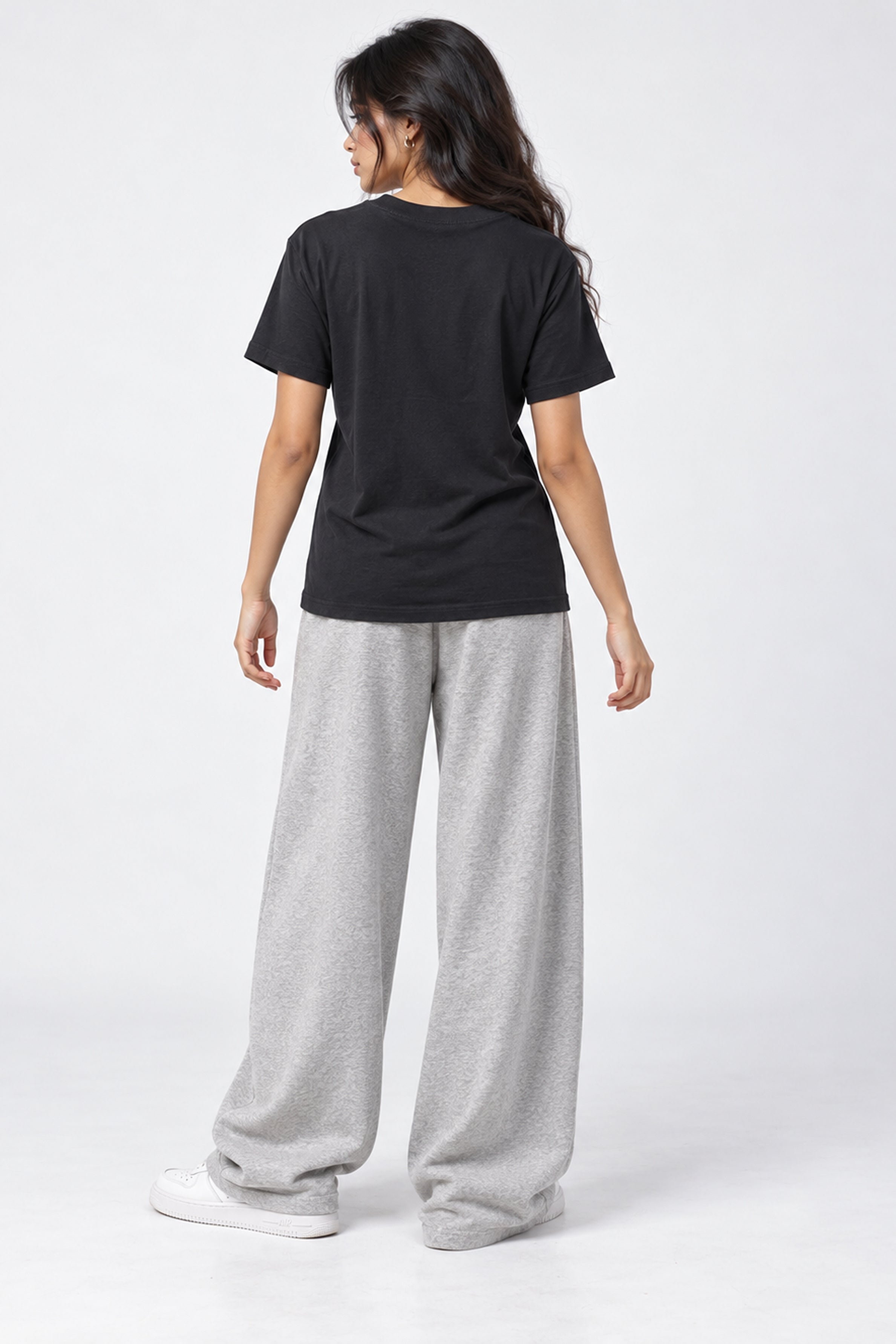 LOLI Women's Crew Neck Regular Tees - Dark Navy