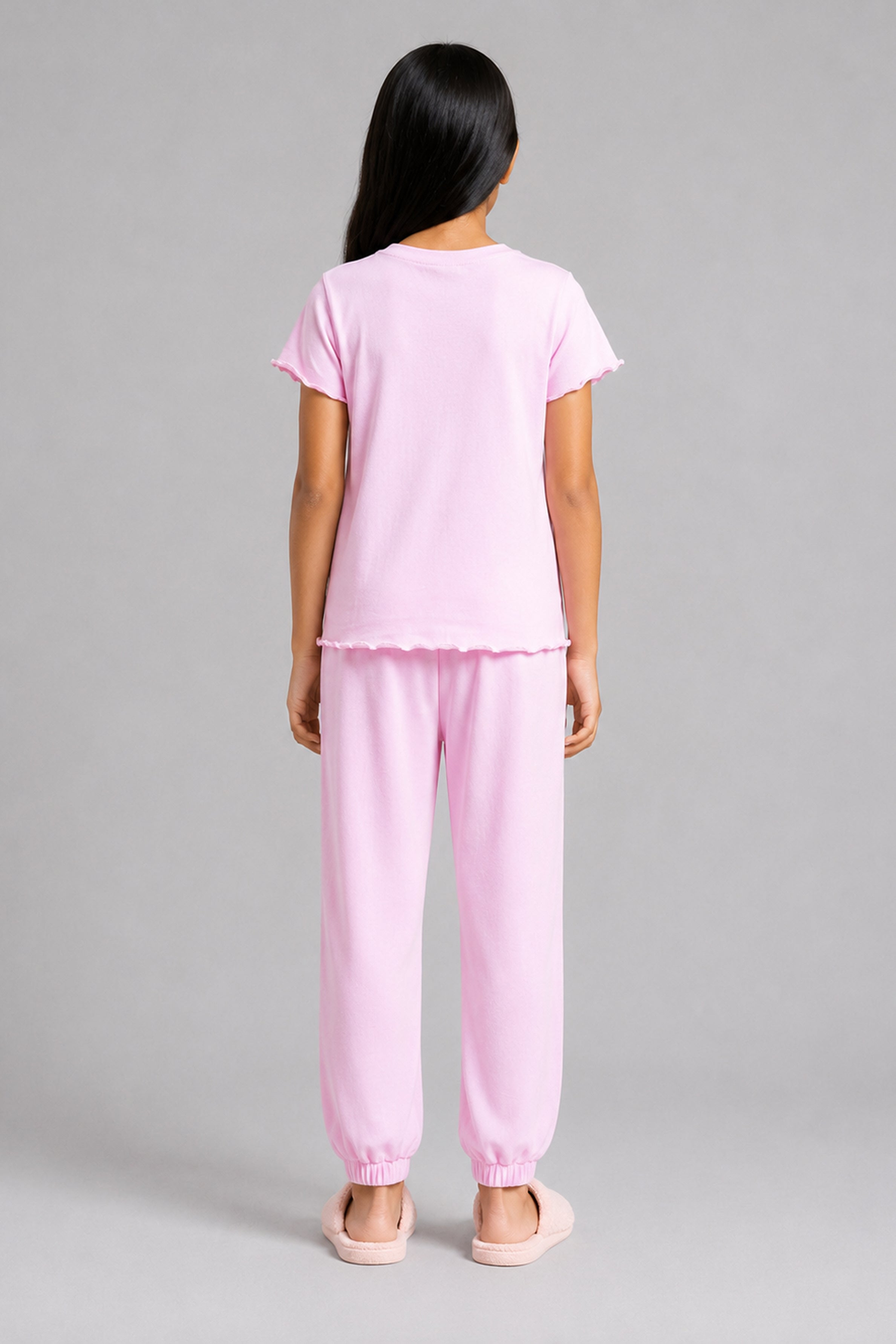 YAWN Kid's Pijama 2Pcs Set - Pink