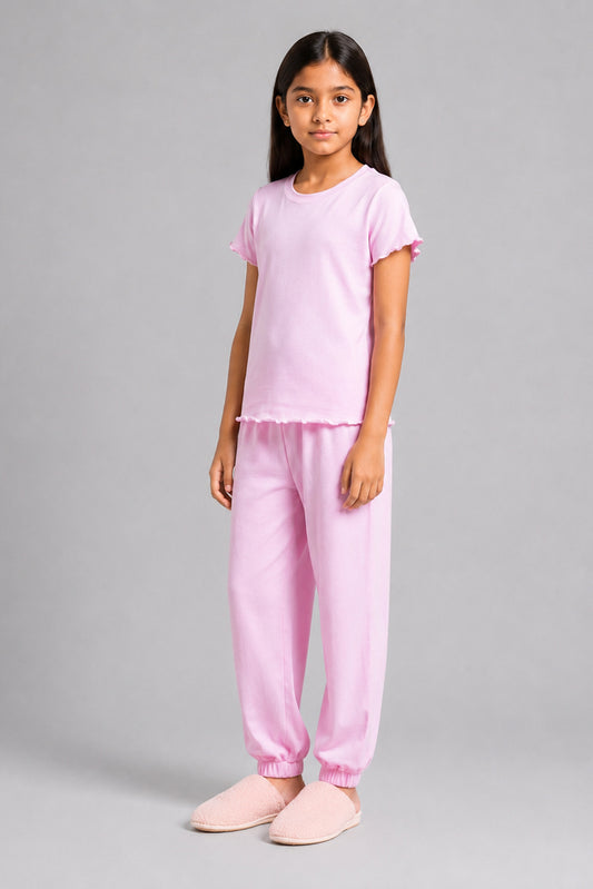 YAWN Kids' Pink Pyjama Set
