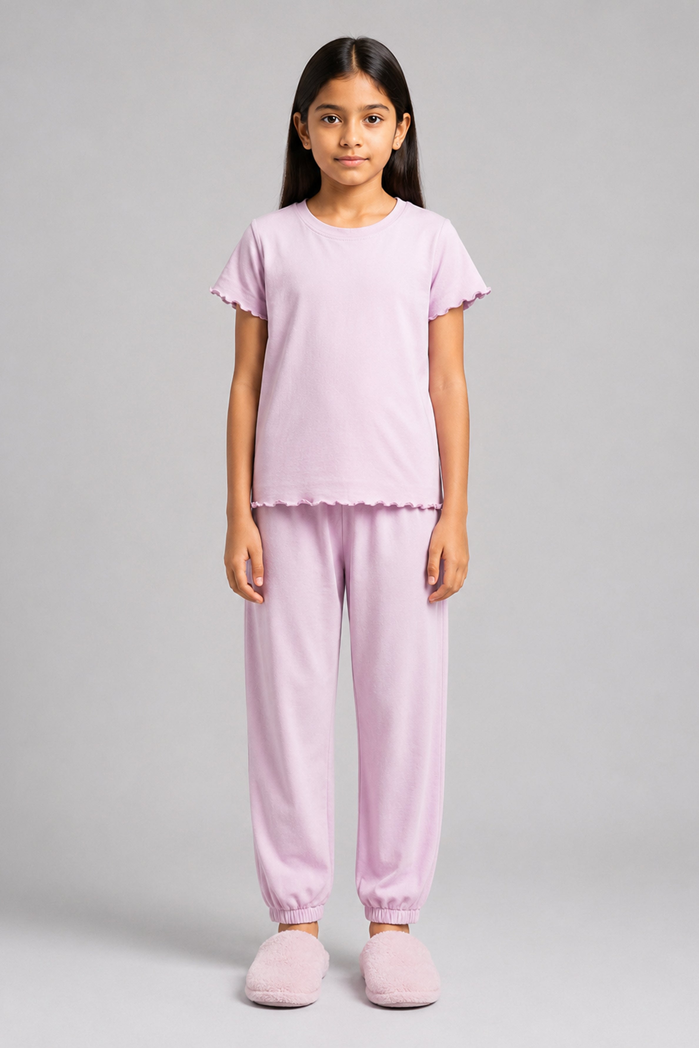 YAWN Kid's Pijama 2Pcs Set - Purple