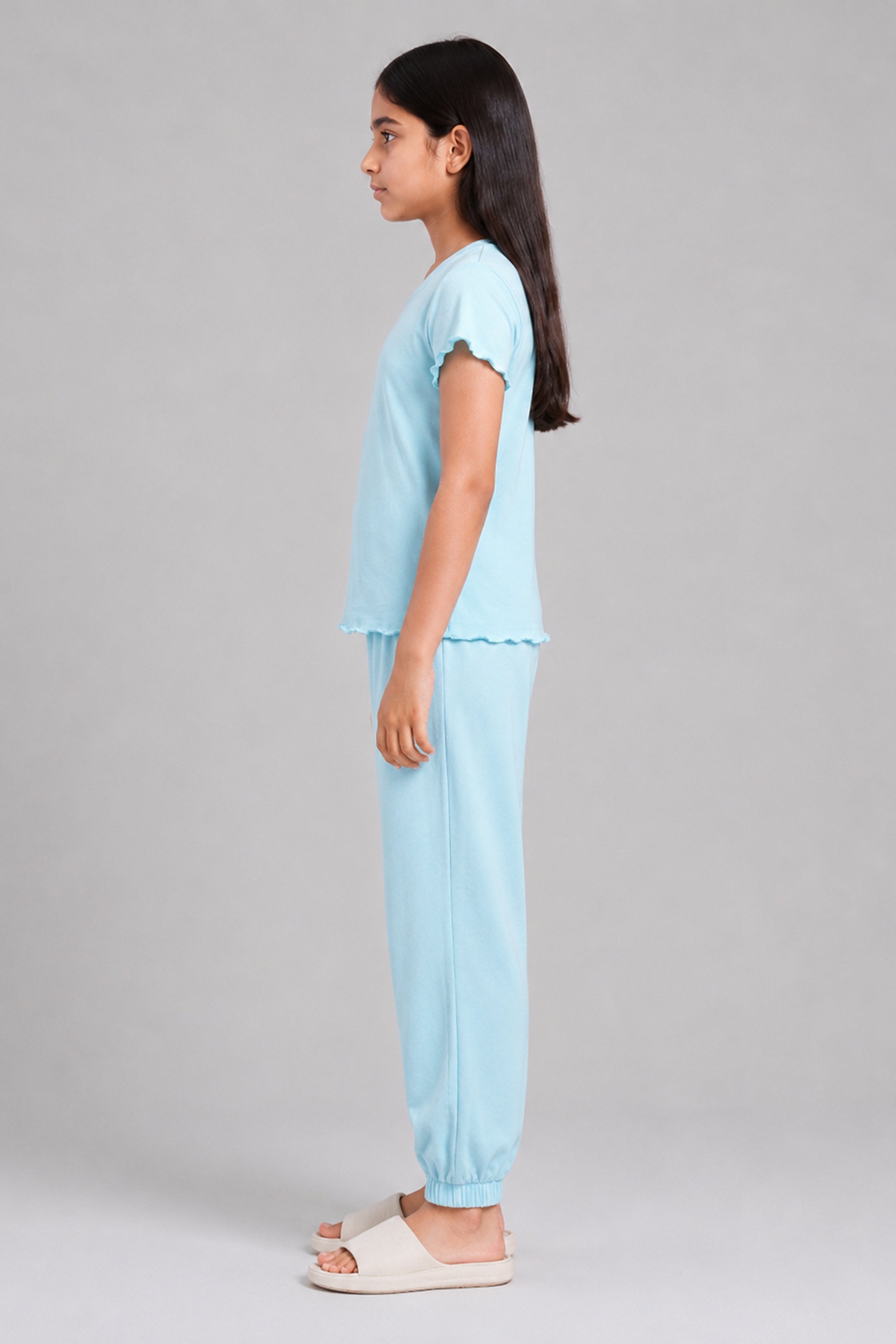 YAWN Kid's Pijama 2Pcs Set - Blue