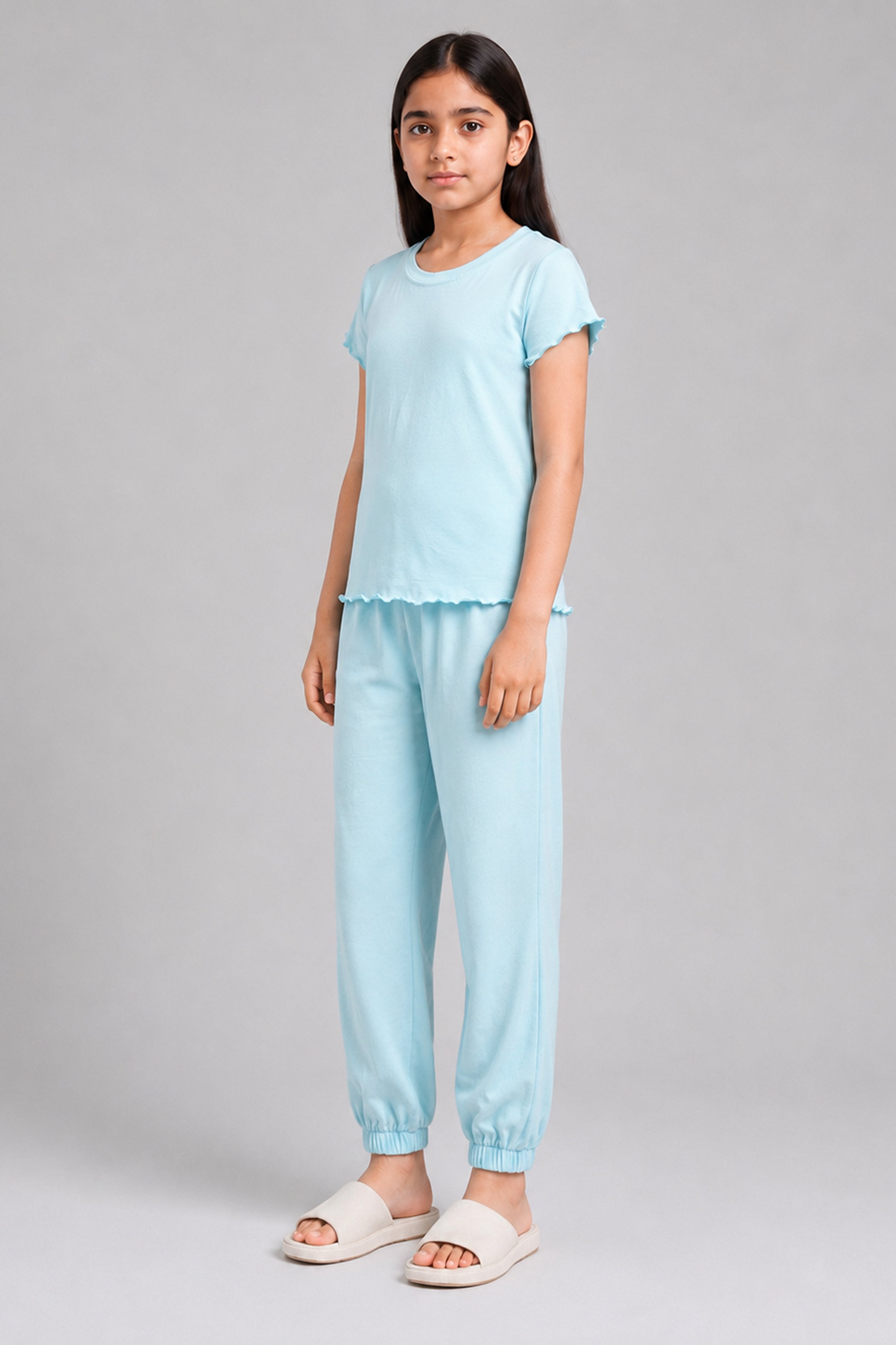 YAWN Kid's Pijama 2Pcs Set - Blue