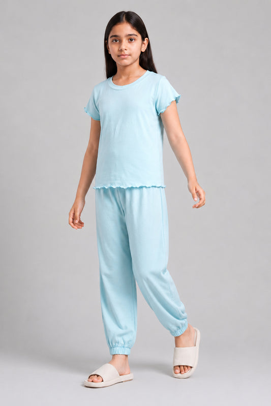 YAWN Kids' Blue Pyjama Set