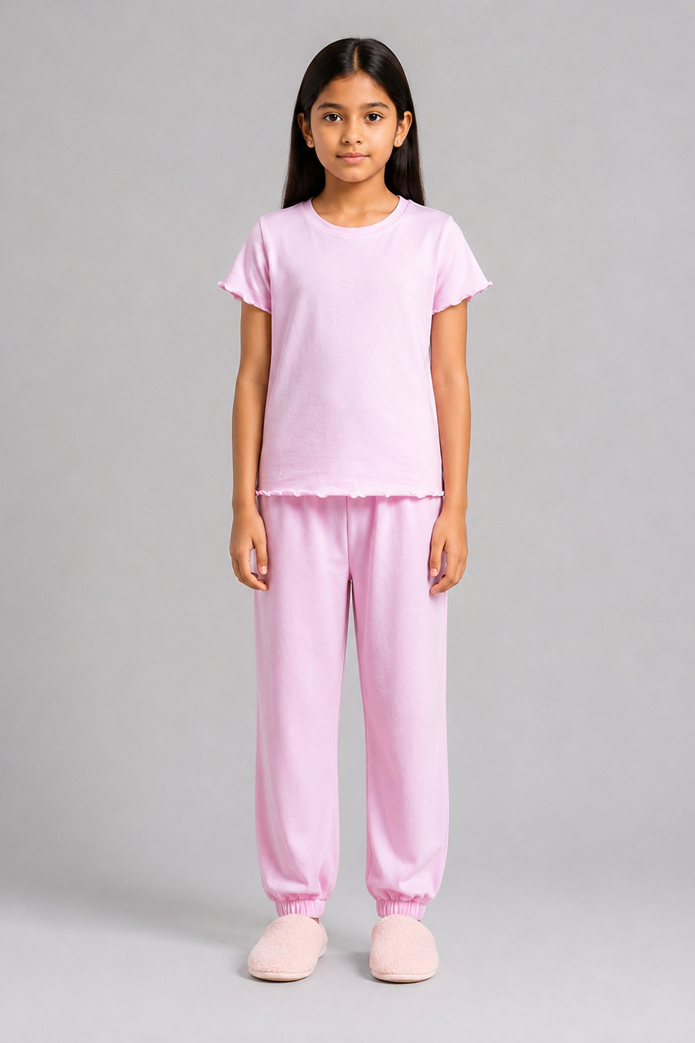 YAWN Kid's Pijama 2Pcs Set - Pink