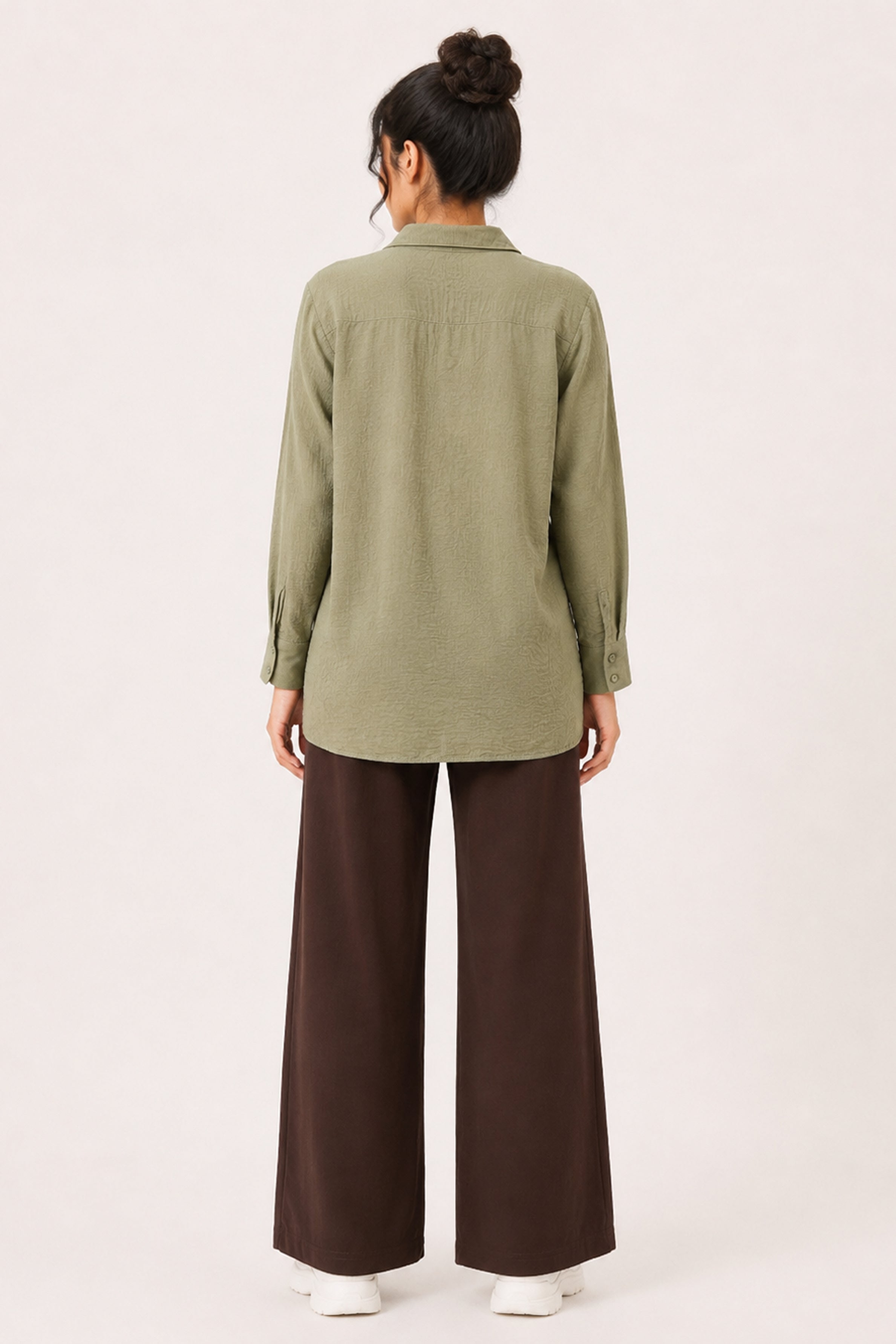 Modano Women's Casual Shirt - Light Green