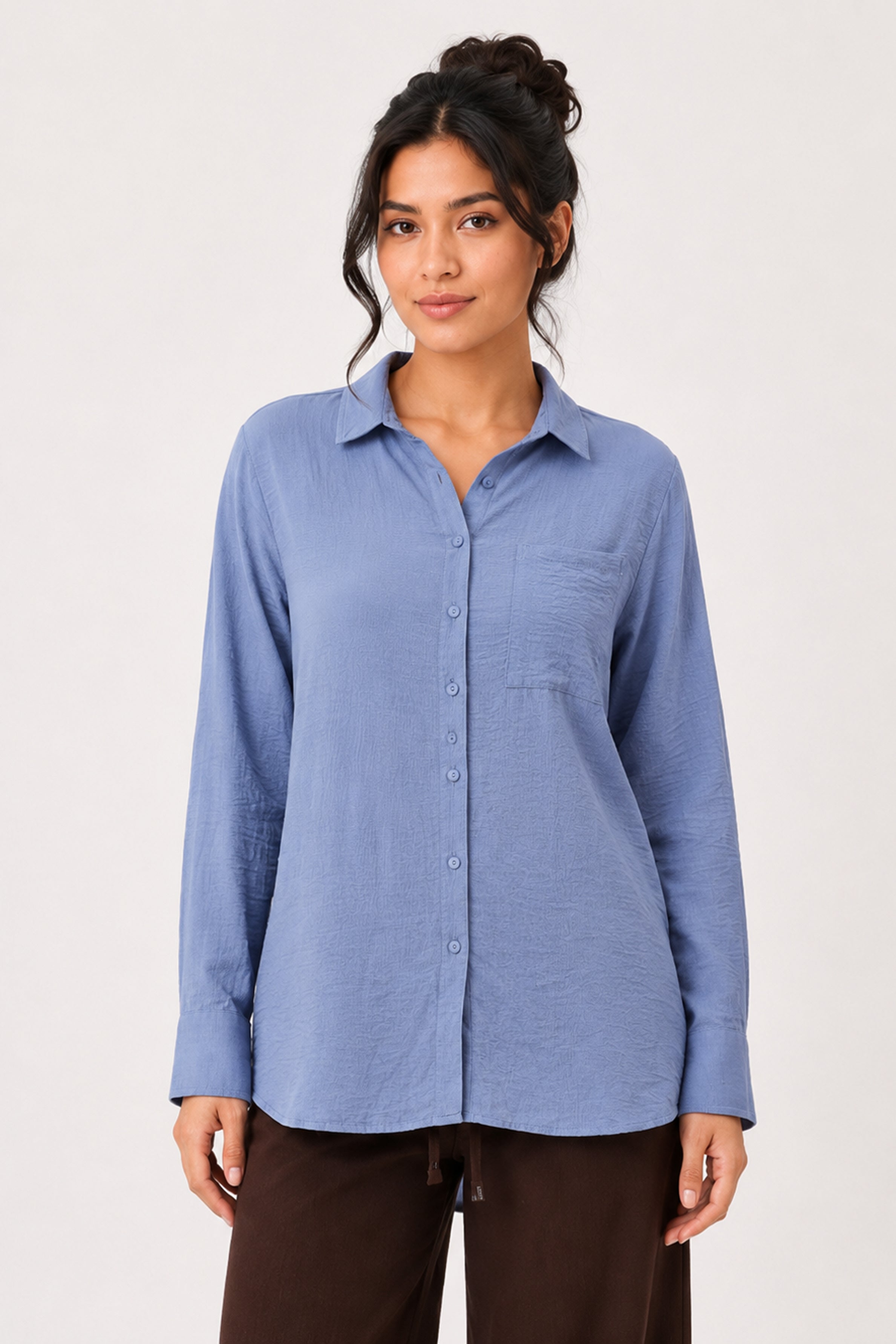 Modano Women's Casual Shirt - Purple