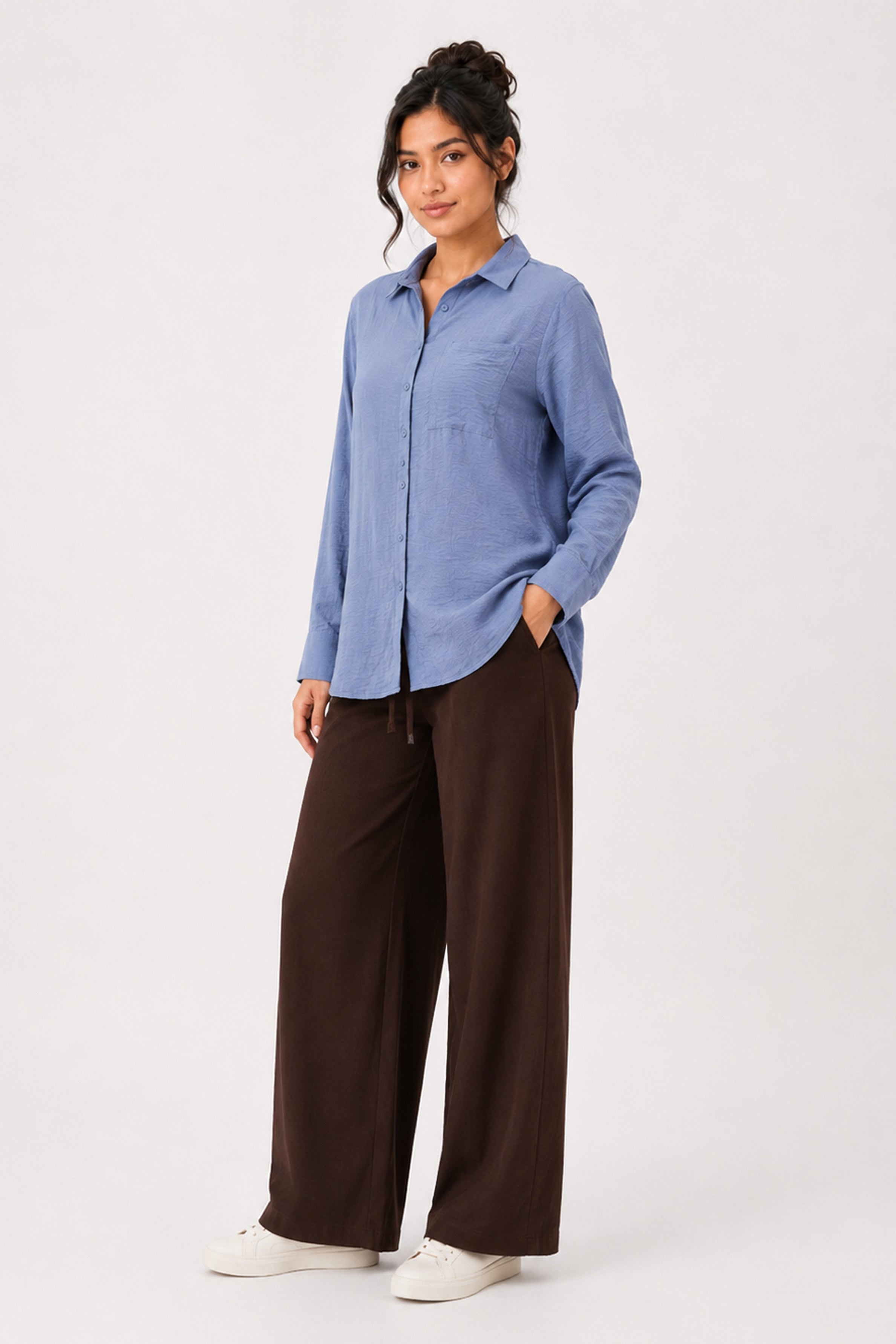 Modano Women's Casual Shirt - Purple